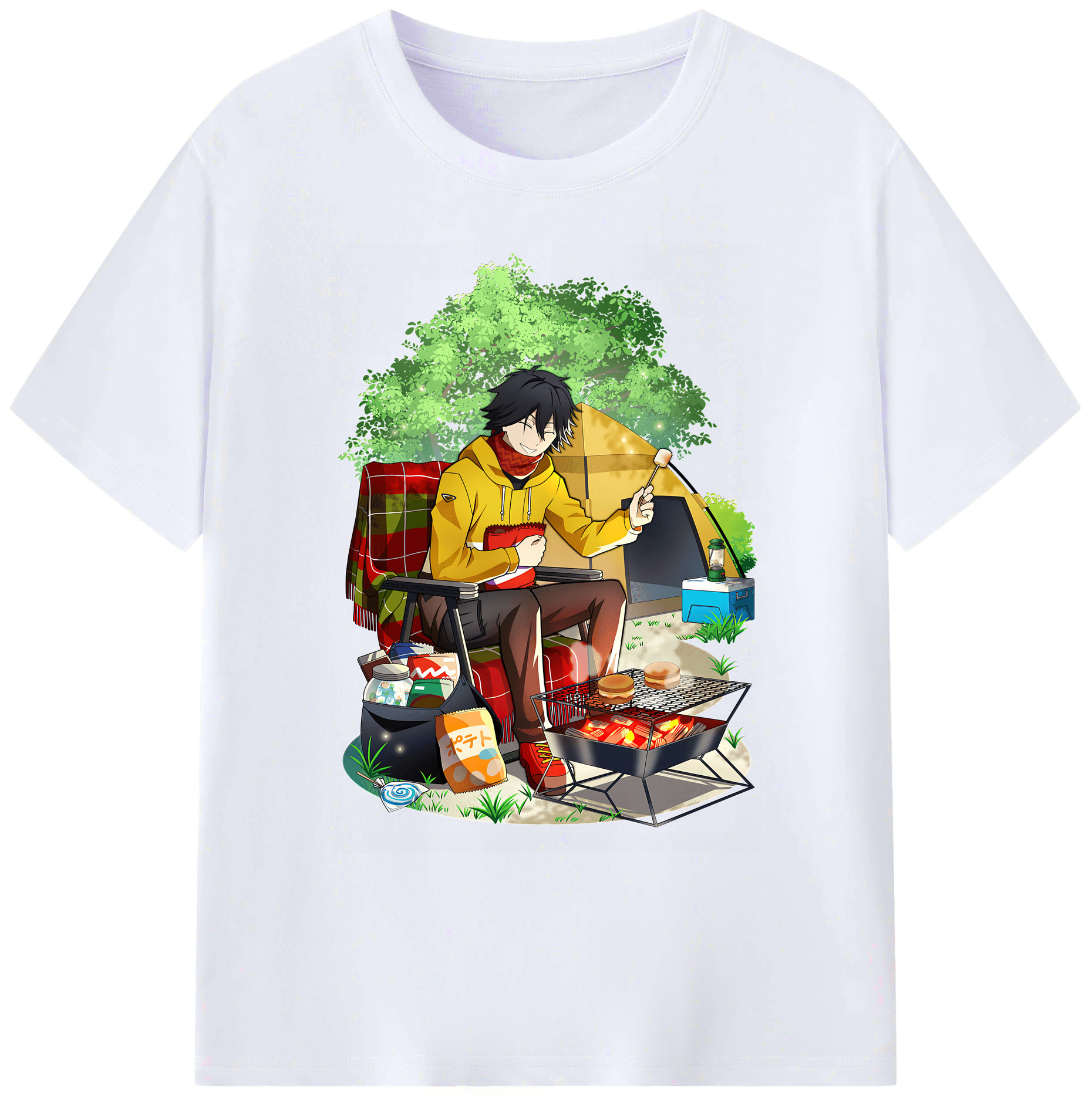 （画像用） 文豪ストレイドッグス Bungo Stray Dogs 綿100％ メンズ半袖Tシャツ｜肌触りやわらか＆通気性