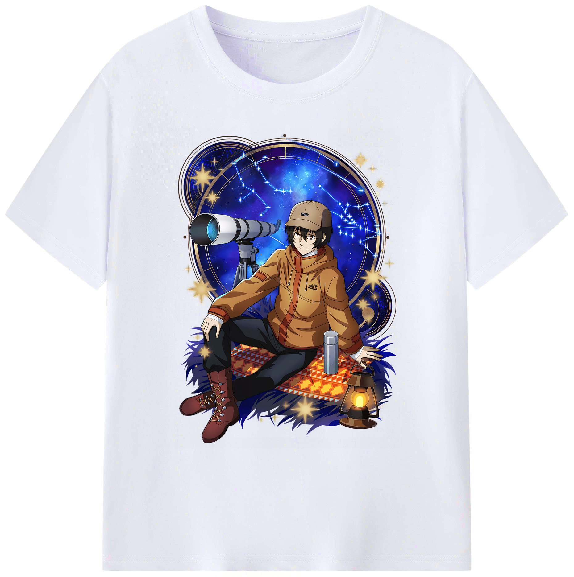 （画像用） 文豪ストレイドッグス Bungo Stray Dogs 綿100％ メンズ半袖Tシャツ｜肌触りやわらか＆通気性
