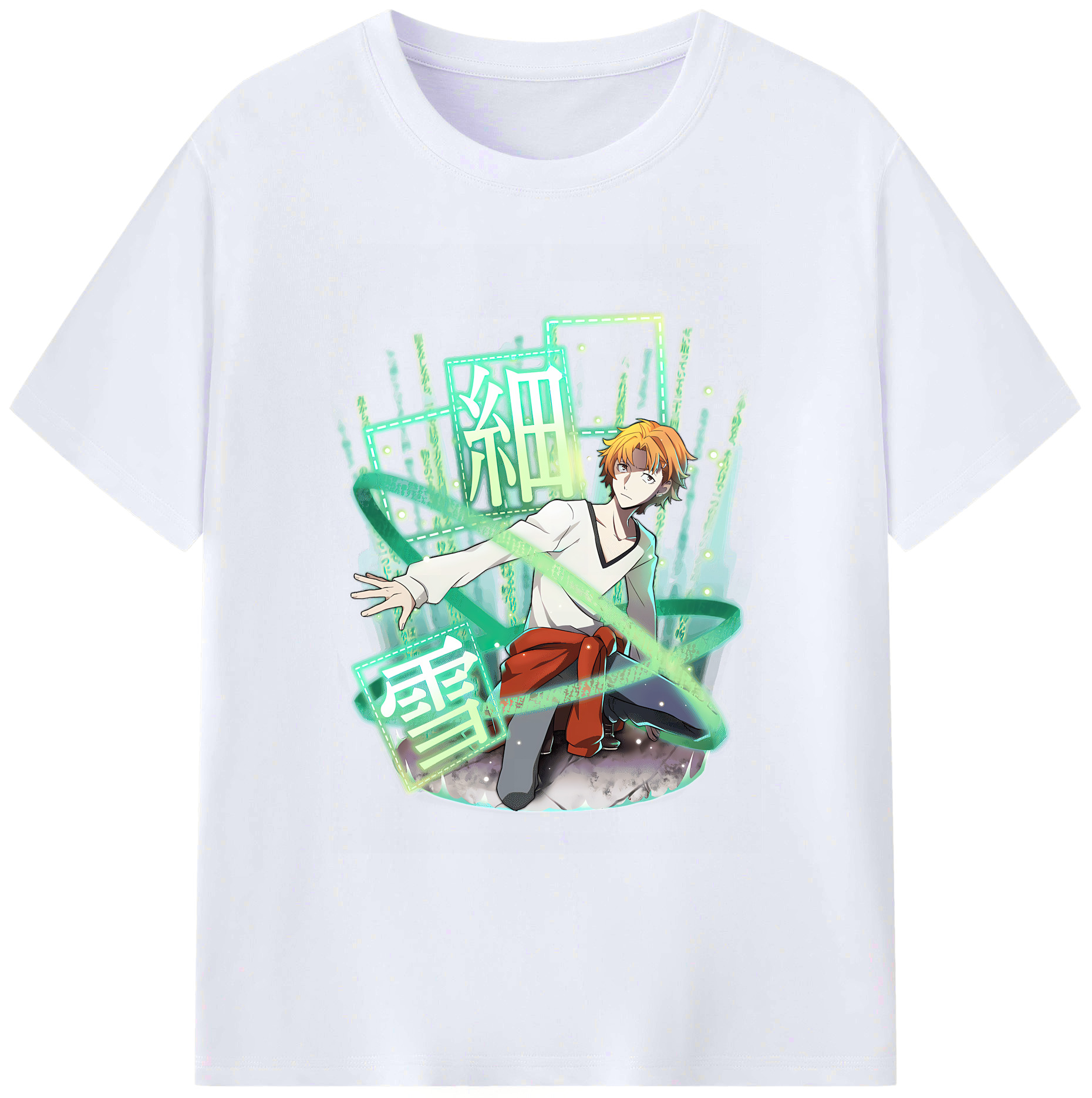 （画像用） 文豪ストレイドッグス Bungo Stray Dogs 綿100％ メンズ半袖Tシャツ｜肌触りやわらか＆通気性