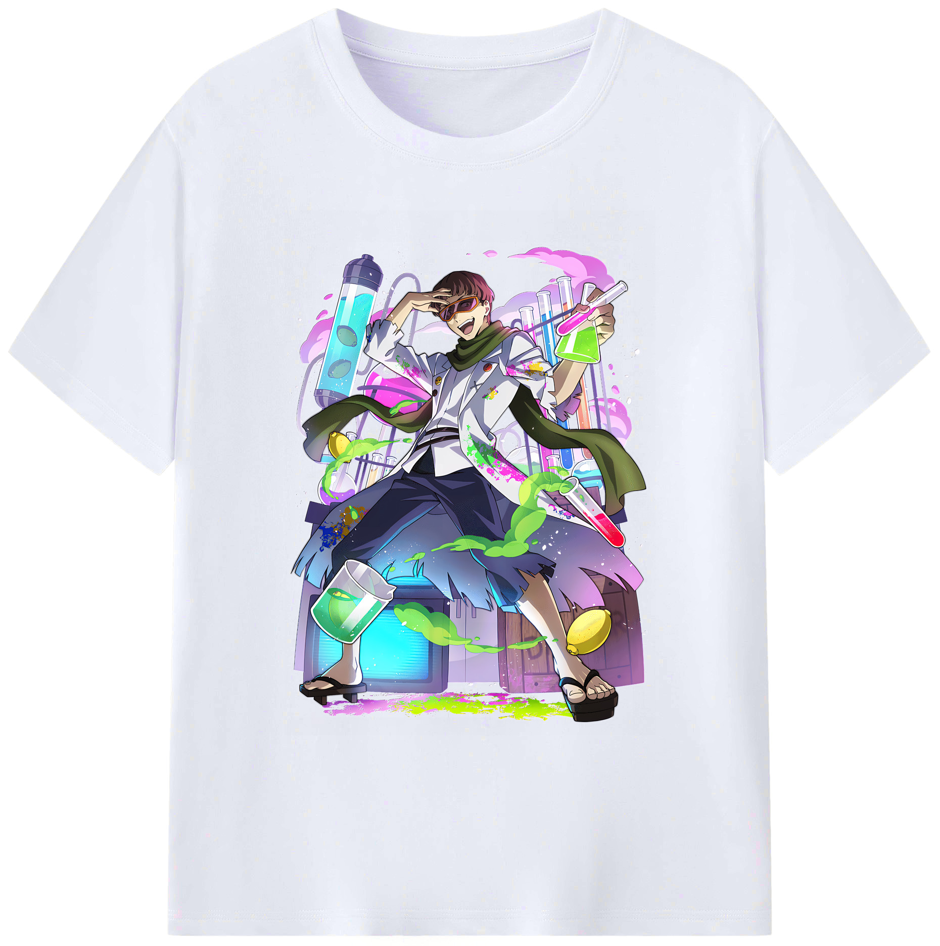（画像用） 文豪ストレイドッグス Bungo Stray Dogs 綿100％ メンズ半袖Tシャツ｜肌触りやわらか＆通気性