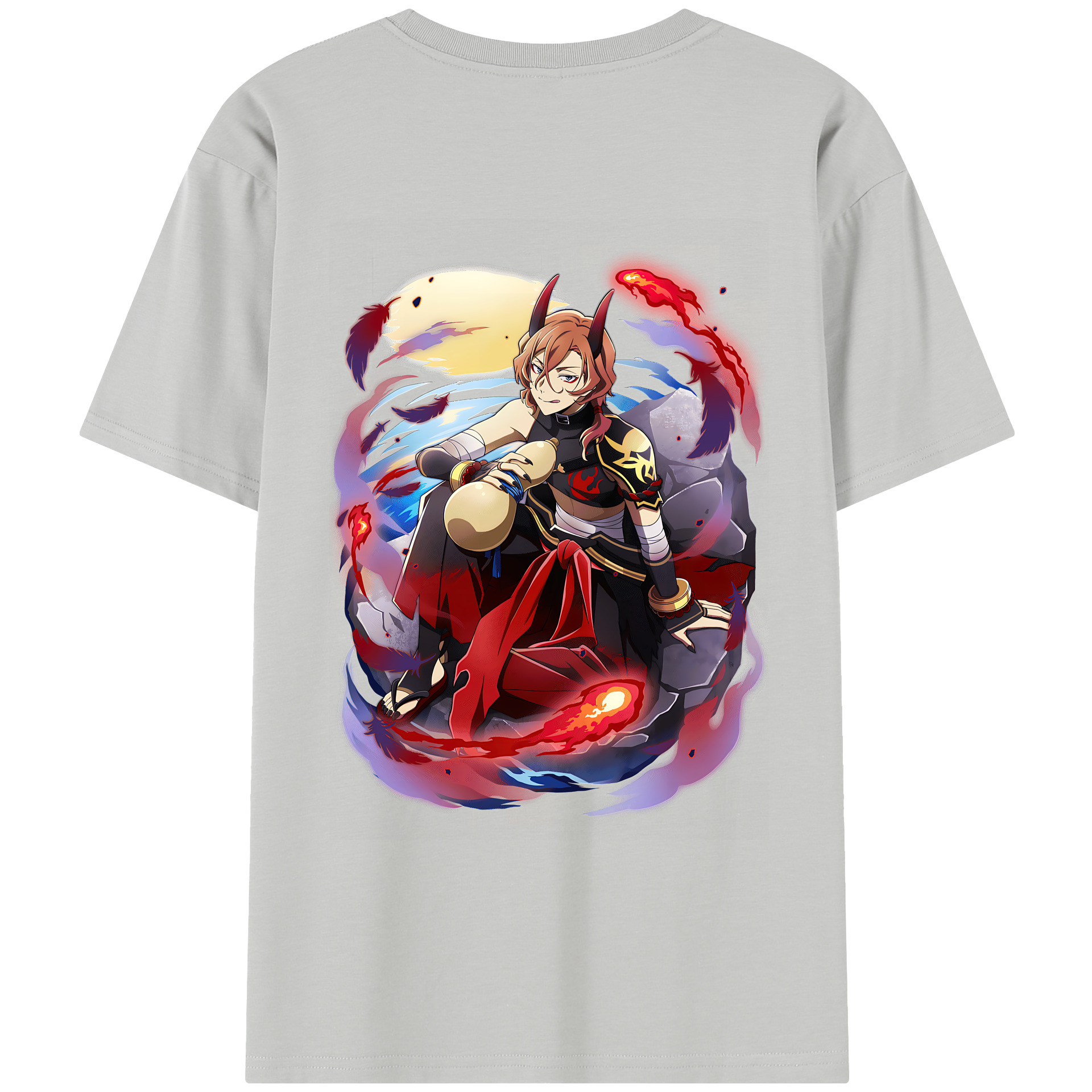 （画像用） 文豪ストレイドッグス Bungo Stray Dogs レディース半袖Tシャツ(バックプリント)