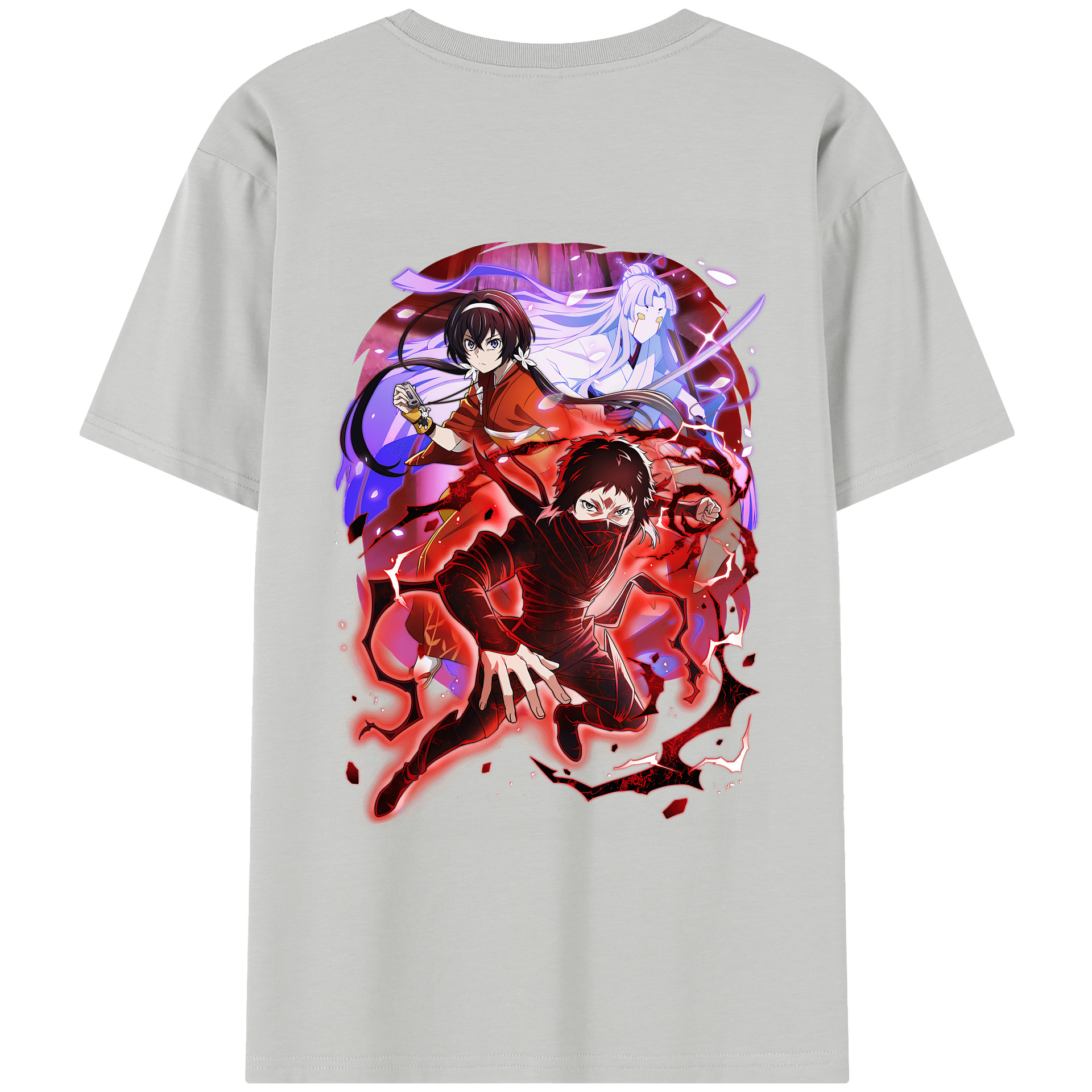 （画像用） 文豪ストレイドッグス Bungo Stray Dogs レディース半袖Tシャツ(バックプリント)