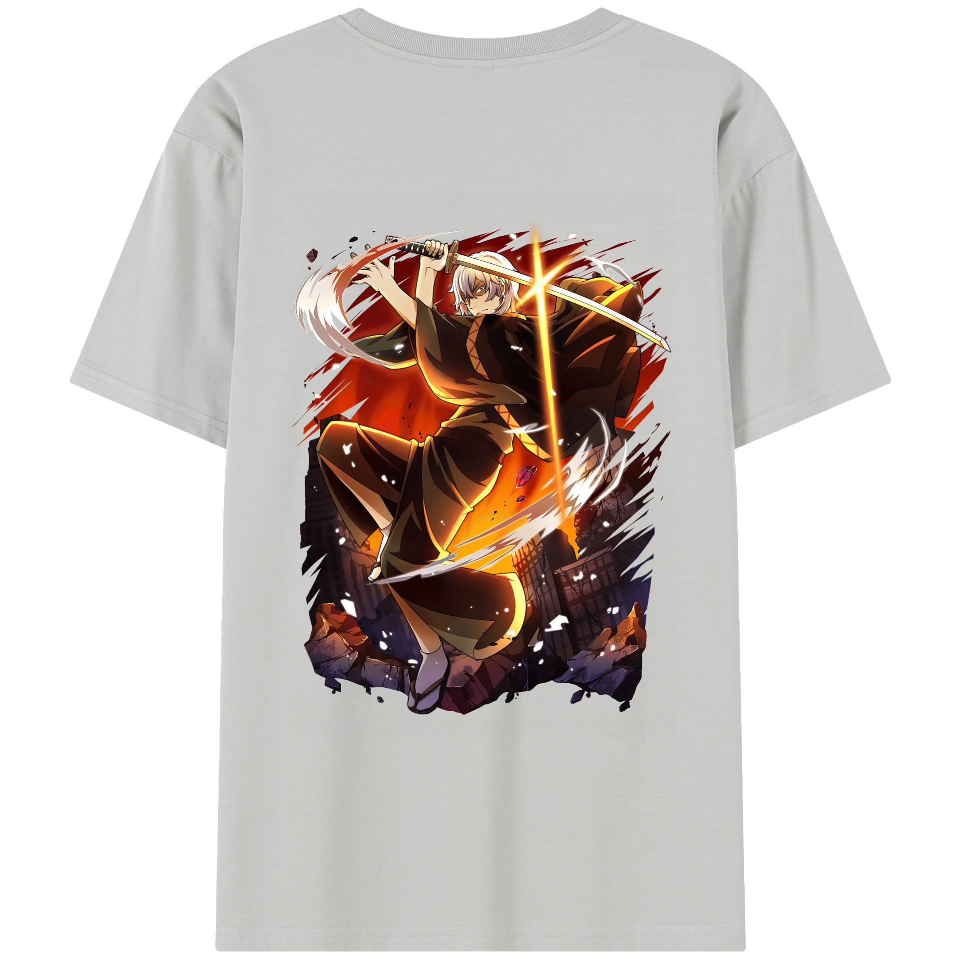 （画像用） 文豪ストレイドッグス Bungo Stray Dogs レディース半袖Tシャツ(バックプリント)