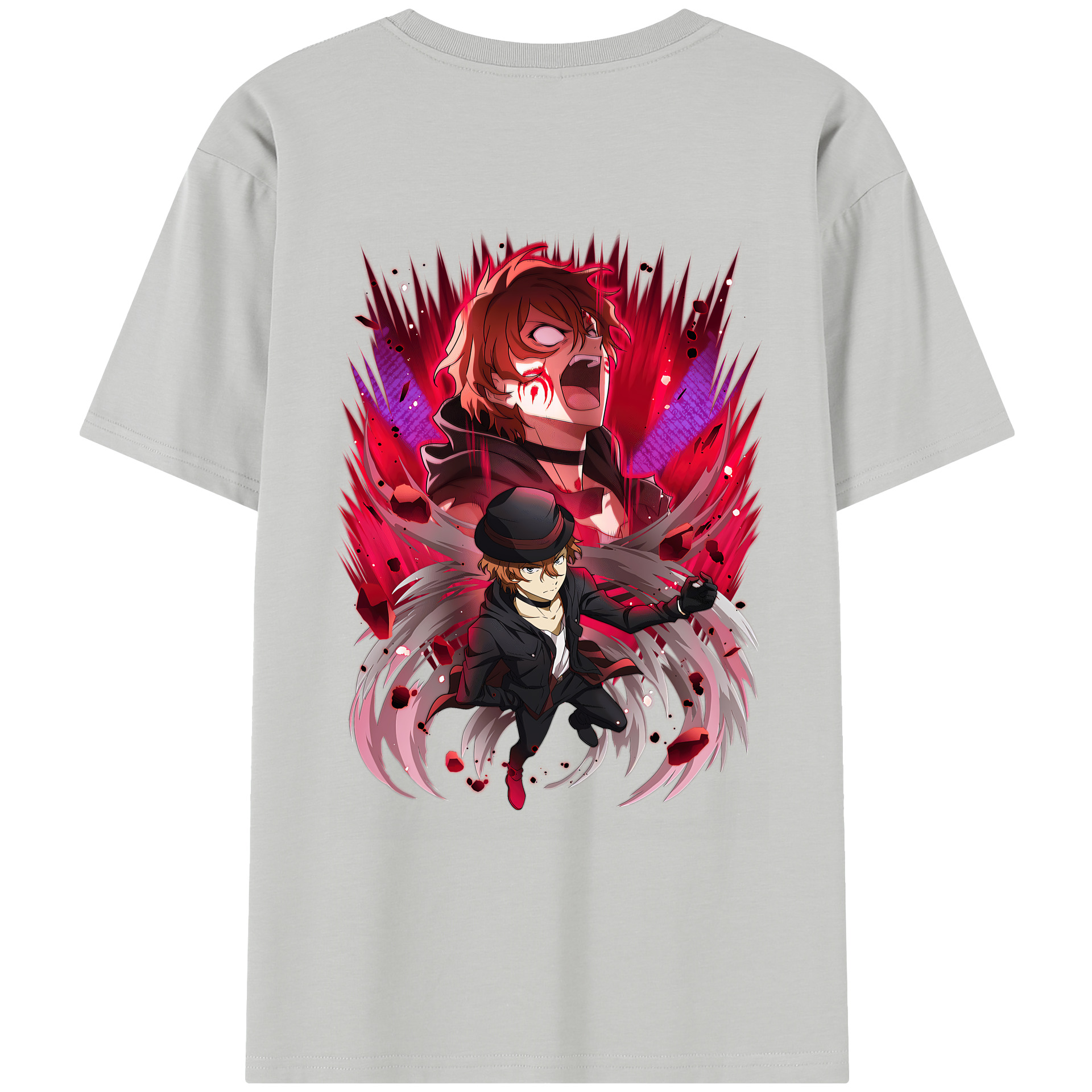 （画像用） 文豪ストレイドッグス Bungo Stray Dogs レディース半袖Tシャツ(バックプリント)