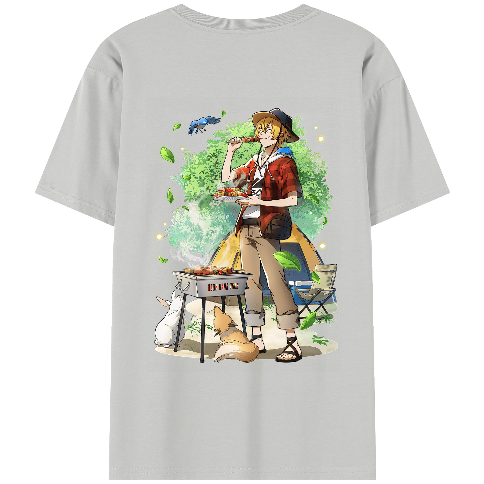 （画像用） 文豪ストレイドッグス Bungo Stray Dogs レディース半袖Tシャツ(バックプリント)