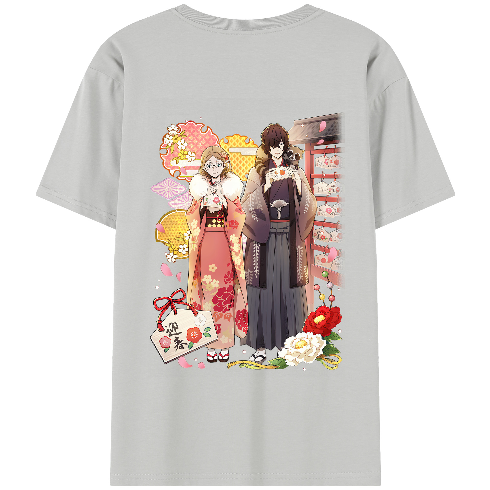 （画像用） 文豪ストレイドッグス Bungo Stray Dogs レディース半袖Tシャツ(バックプリント)