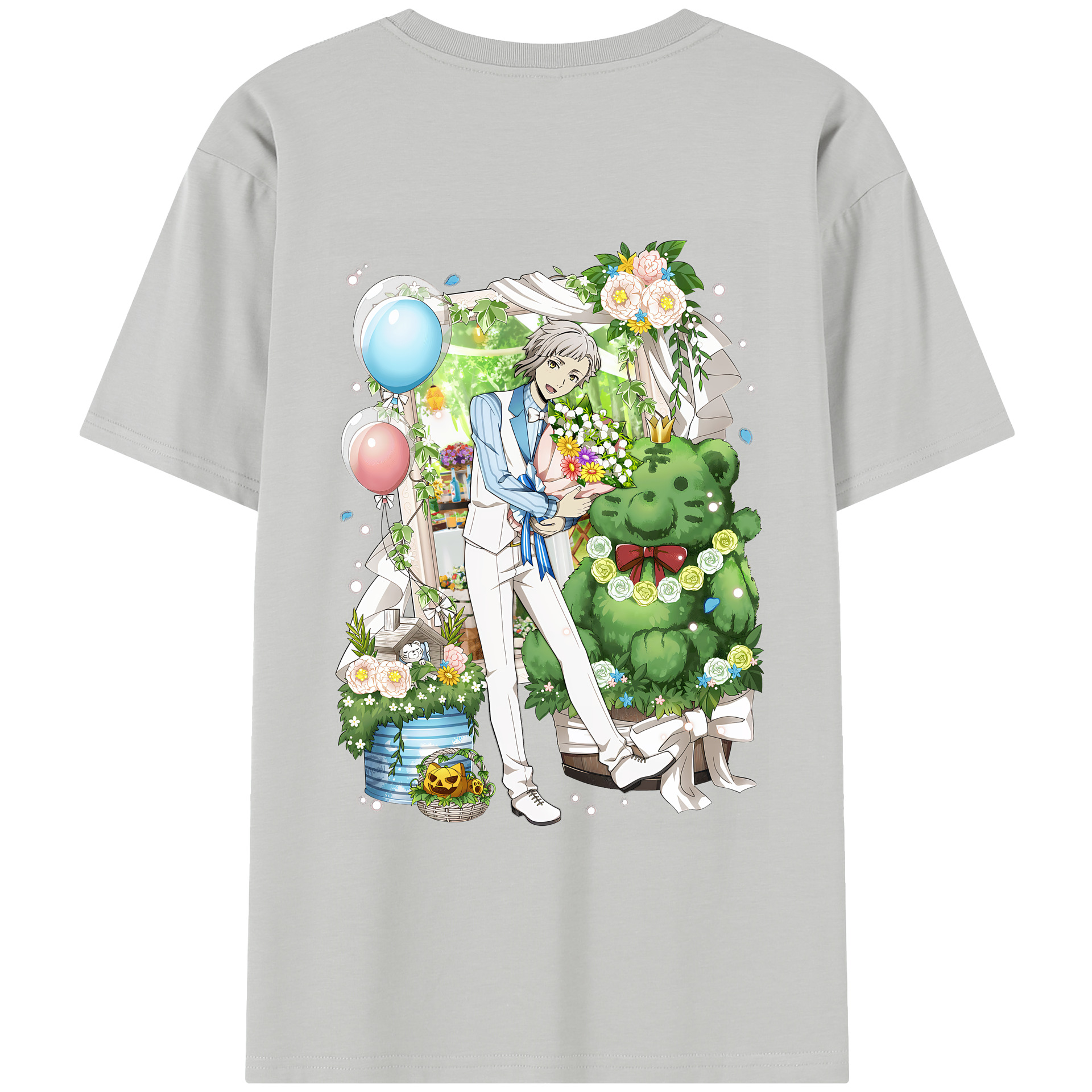 （画像用） 文豪ストレイドッグス Bungo Stray Dogs レディース半袖Tシャツ(バックプリント)