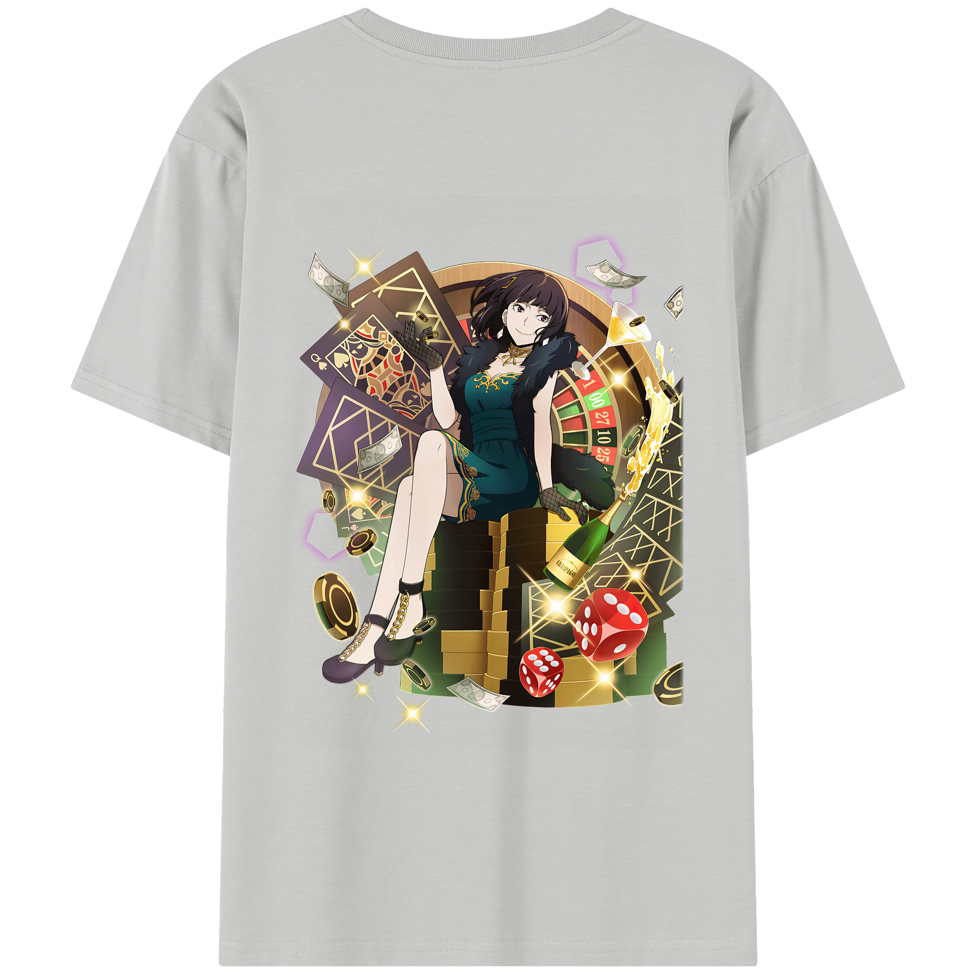 （画像用） 文豪ストレイドッグス Bungo Stray Dogs レディース半袖Tシャツ(バックプリント)
