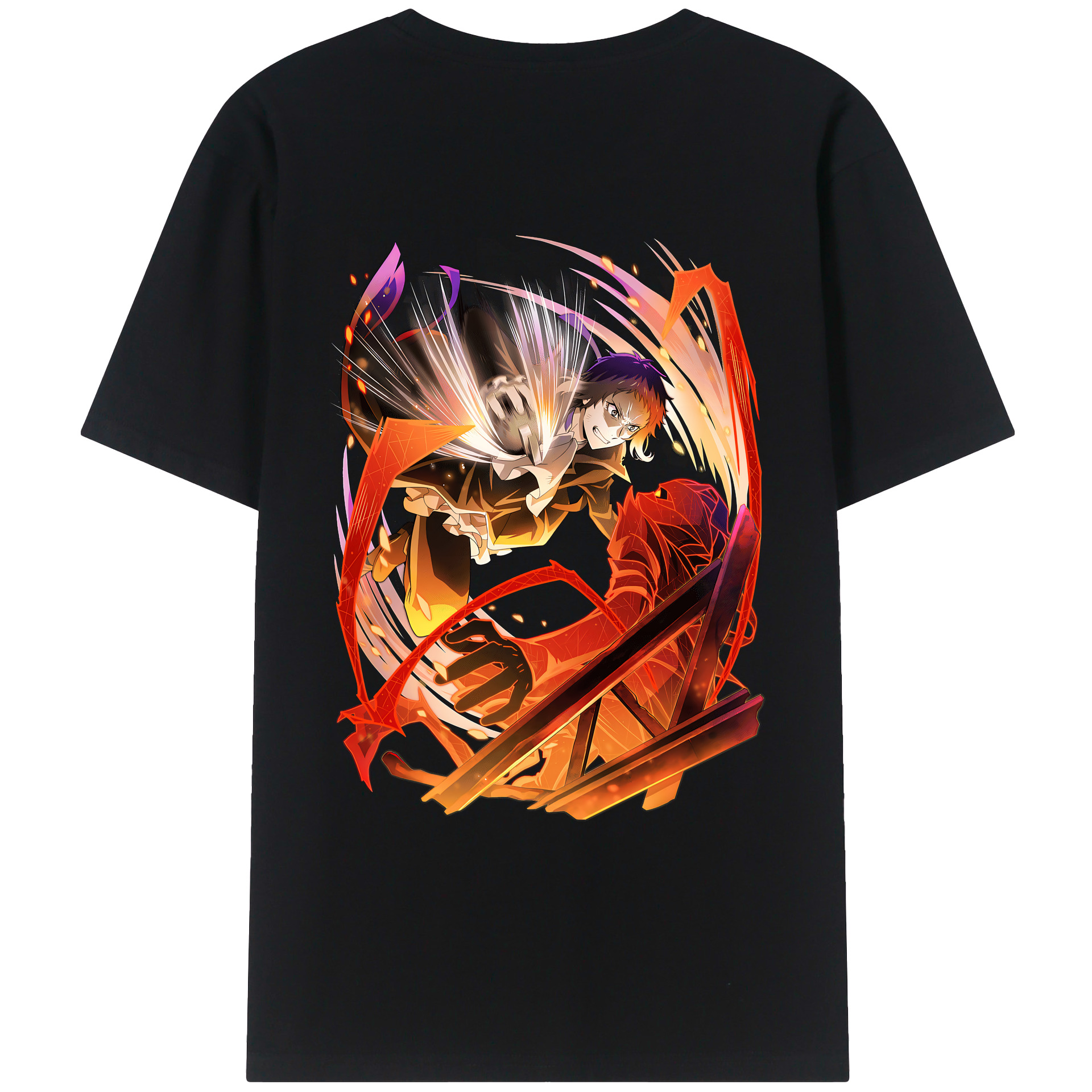（画像用） 文豪ストレイドッグス Bungo Stray Dogs レディース半袖Tシャツ(バックプリント)