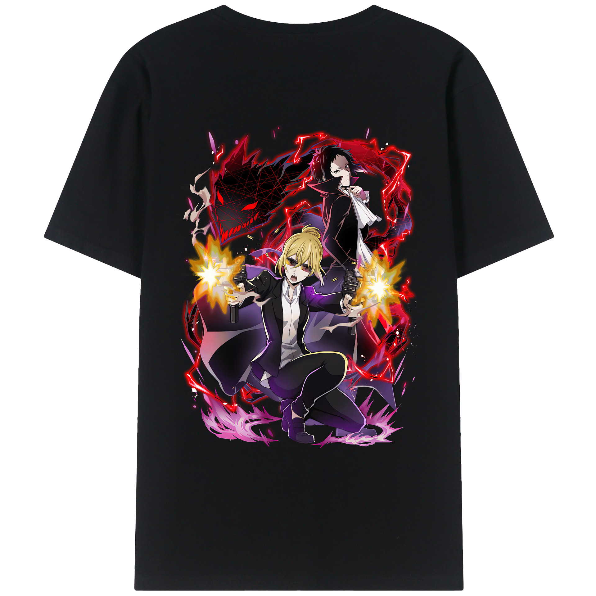 （画像用） 文豪ストレイドッグス Bungo Stray Dogs レディース半袖Tシャツ(バックプリント)