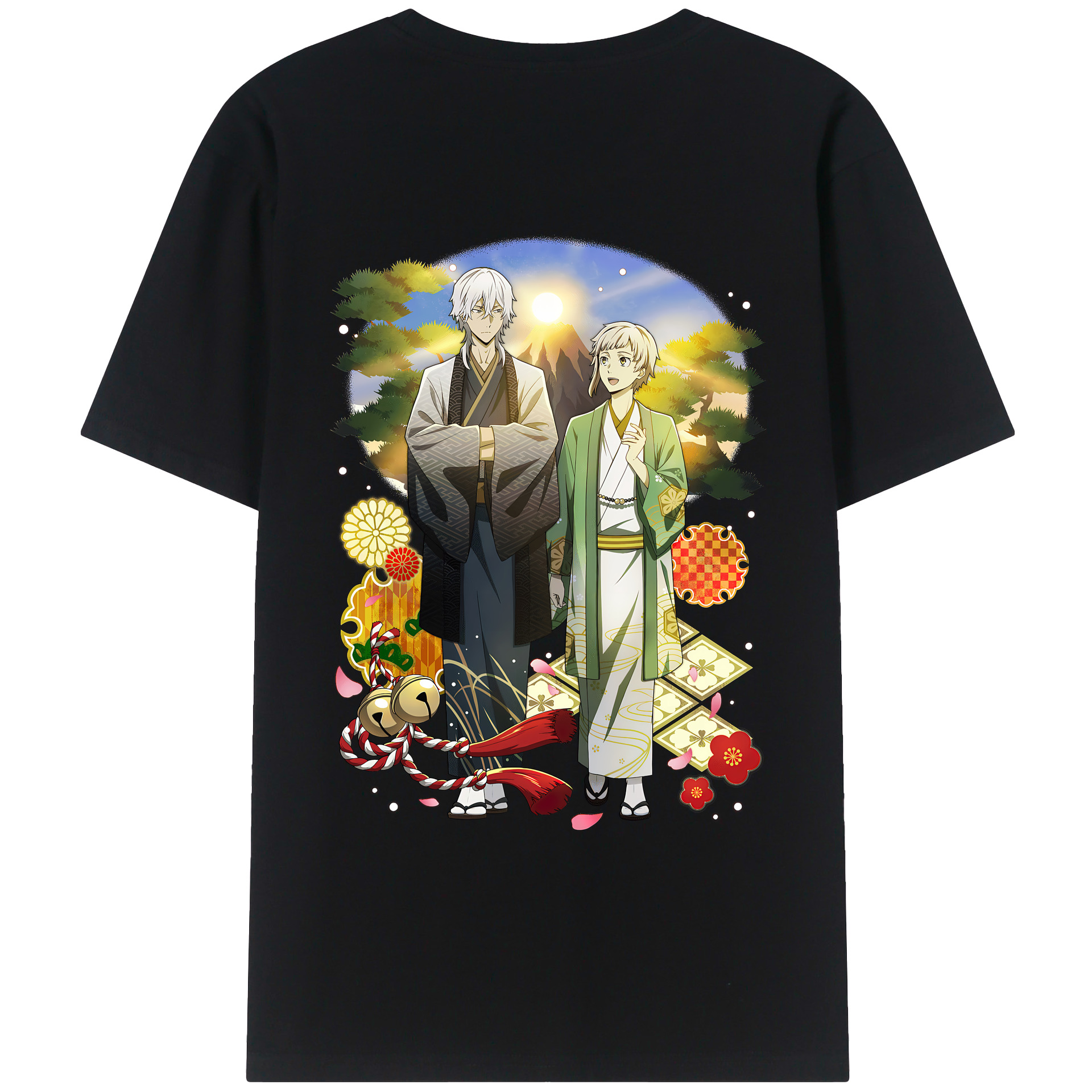 （画像用） 文豪ストレイドッグス Bungo Stray Dogs レディース半袖Tシャツ(バックプリント)