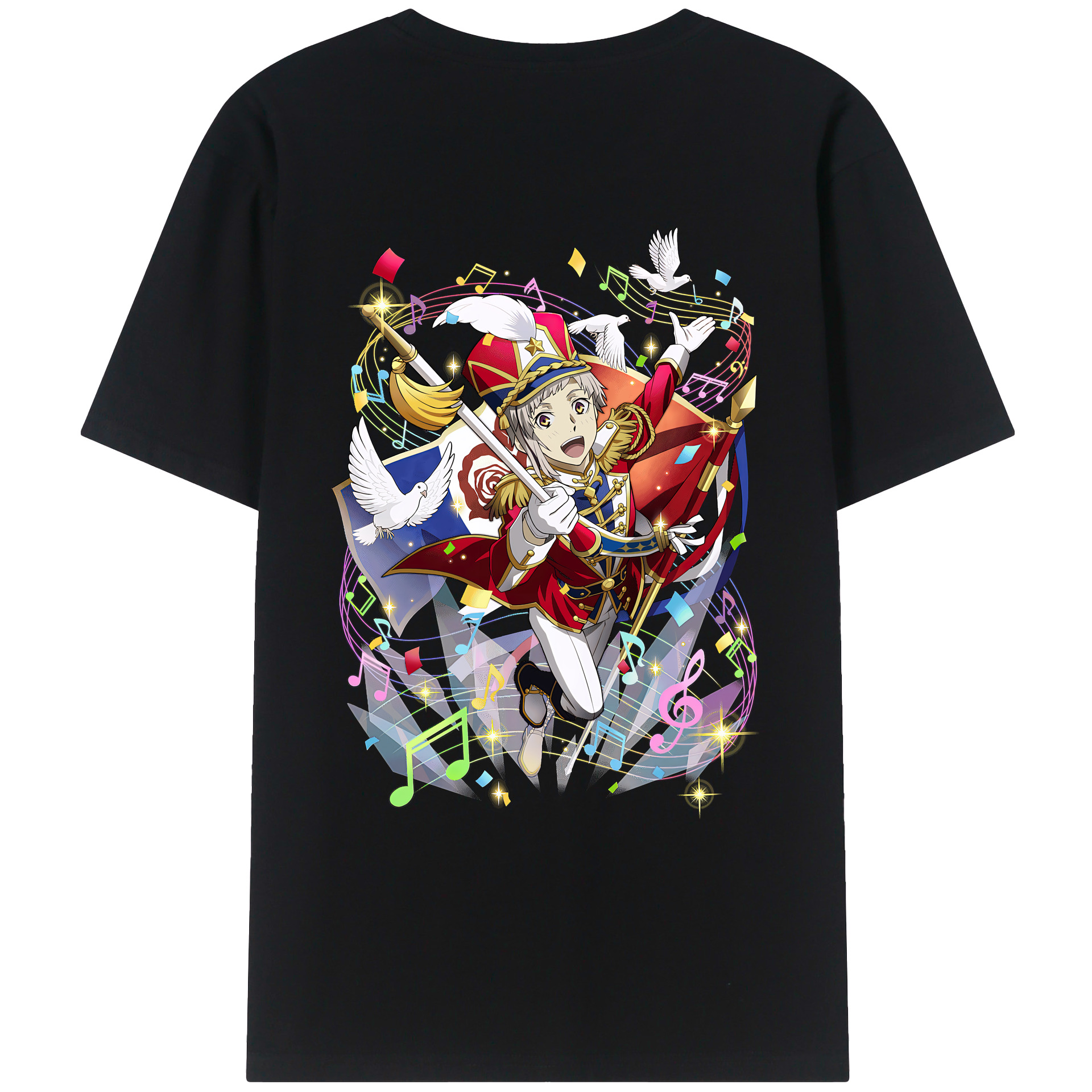 （画像用） 文豪ストレイドッグス Bungo Stray Dogs レディース半袖Tシャツ(バックプリント)