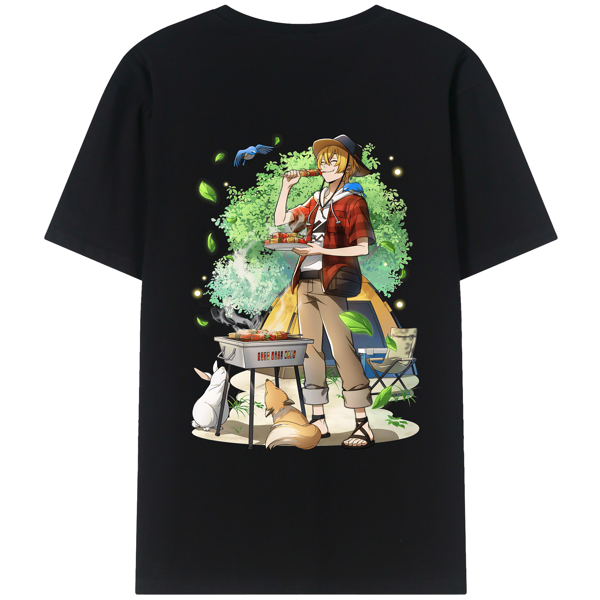 （画像用） 文豪ストレイドッグス Bungo Stray Dogs レディース半袖Tシャツ(バックプリント)