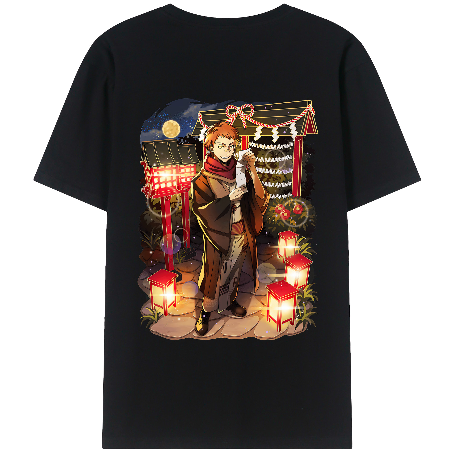 （画像用） 文豪ストレイドッグス Bungo Stray Dogs レディース半袖Tシャツ(バックプリント)