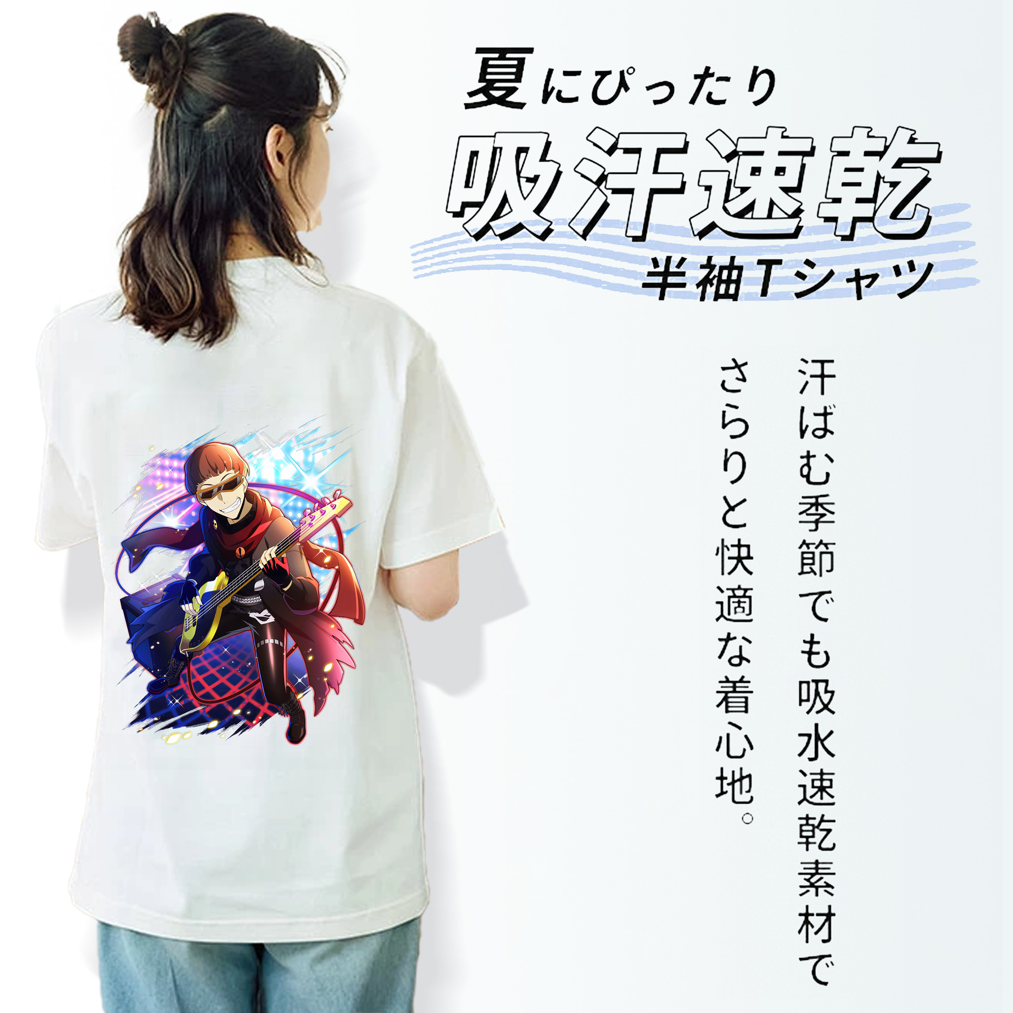文豪ストレイドッグス Bungo Stray Dogs レディース半袖Tシャツ(バックプリント)