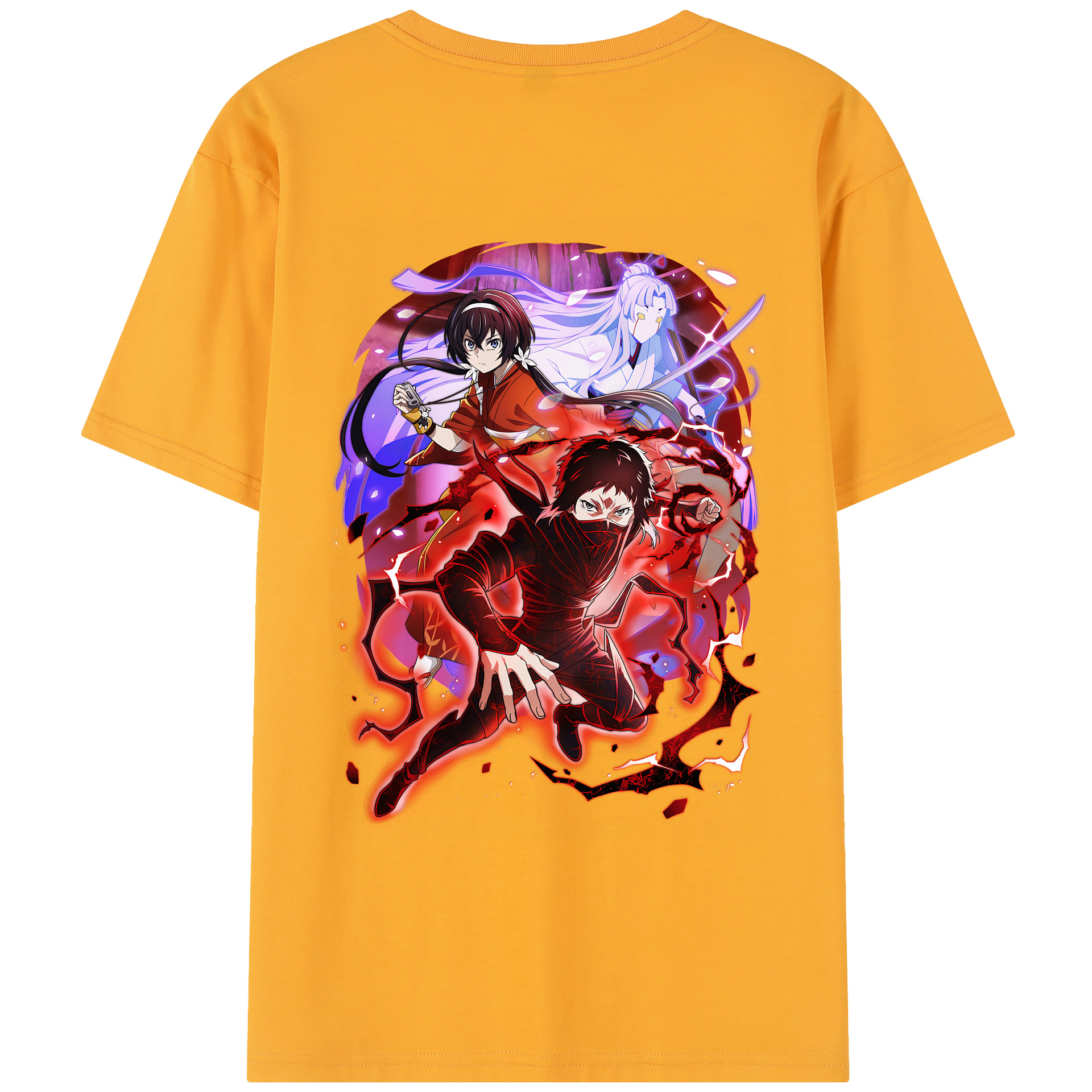 （画像用） 文豪ストレイドッグス Bungo Stray Dogs レディース半袖Tシャツ(バックプリント)
