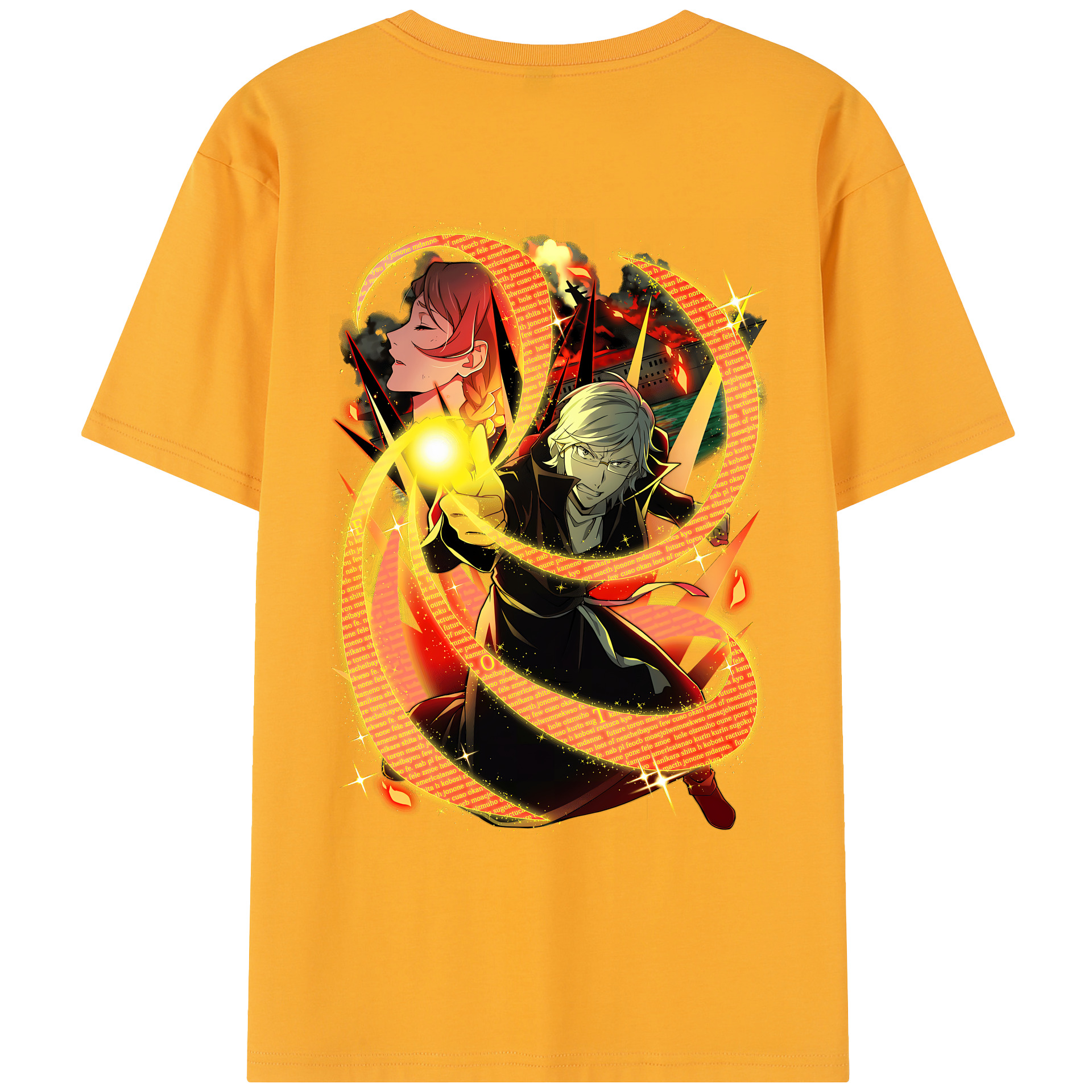 （画像用） 文豪ストレイドッグス Bungo Stray Dogs レディース半袖Tシャツ(バックプリント)