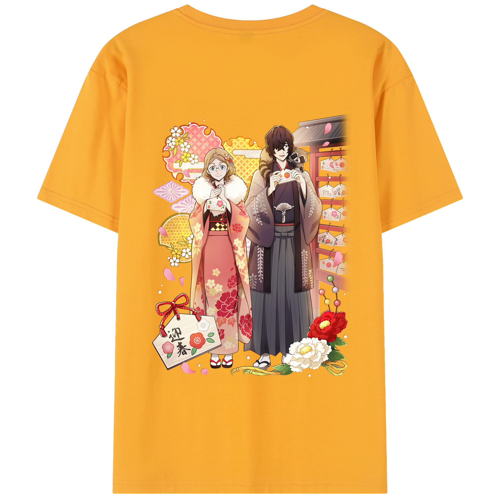 （画像用） 文豪ストレイドッグス Bungo Stray Dogs レディース半袖Tシャツ(バックプリント)