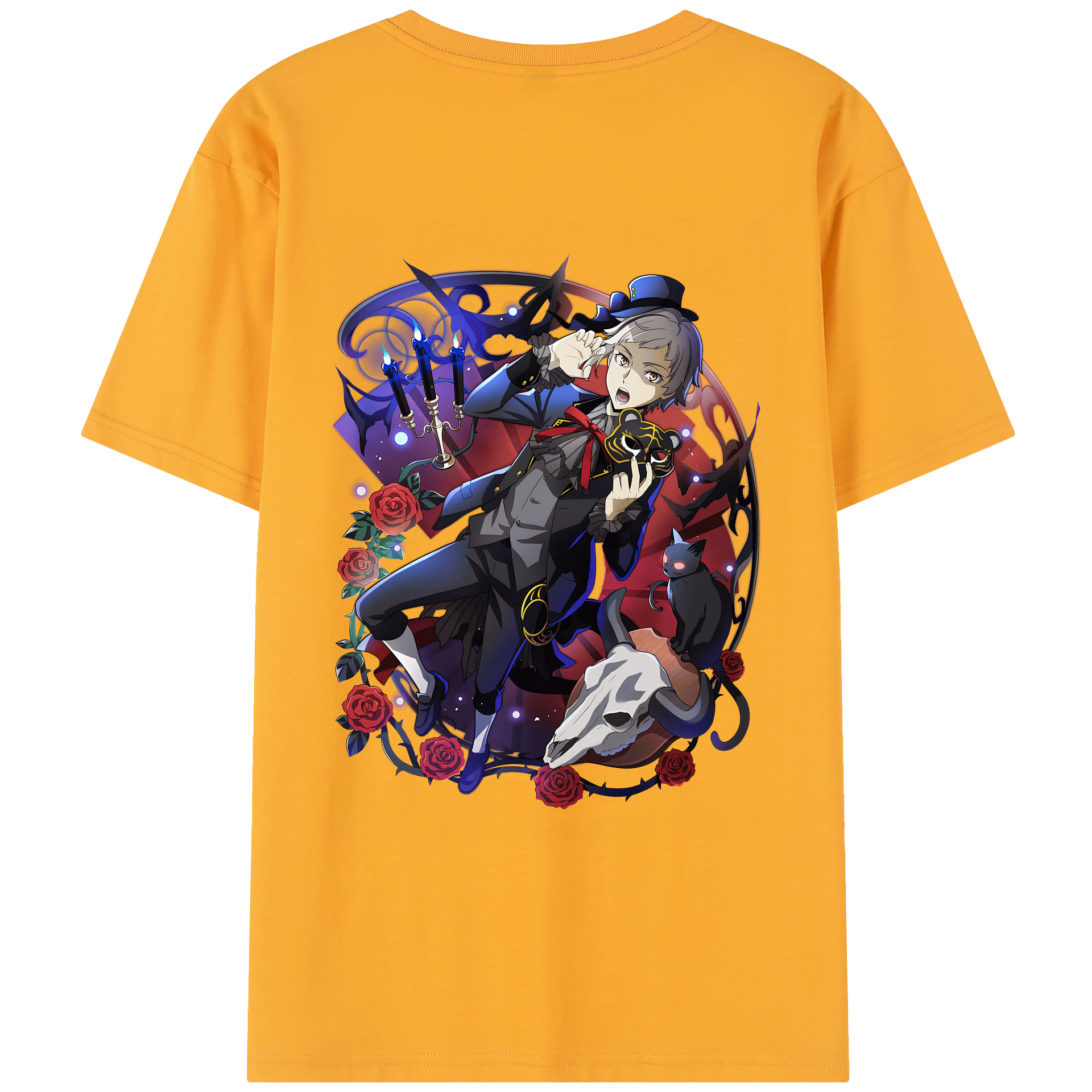 （画像用） 文豪ストレイドッグス Bungo Stray Dogs レディース半袖Tシャツ(バックプリント)