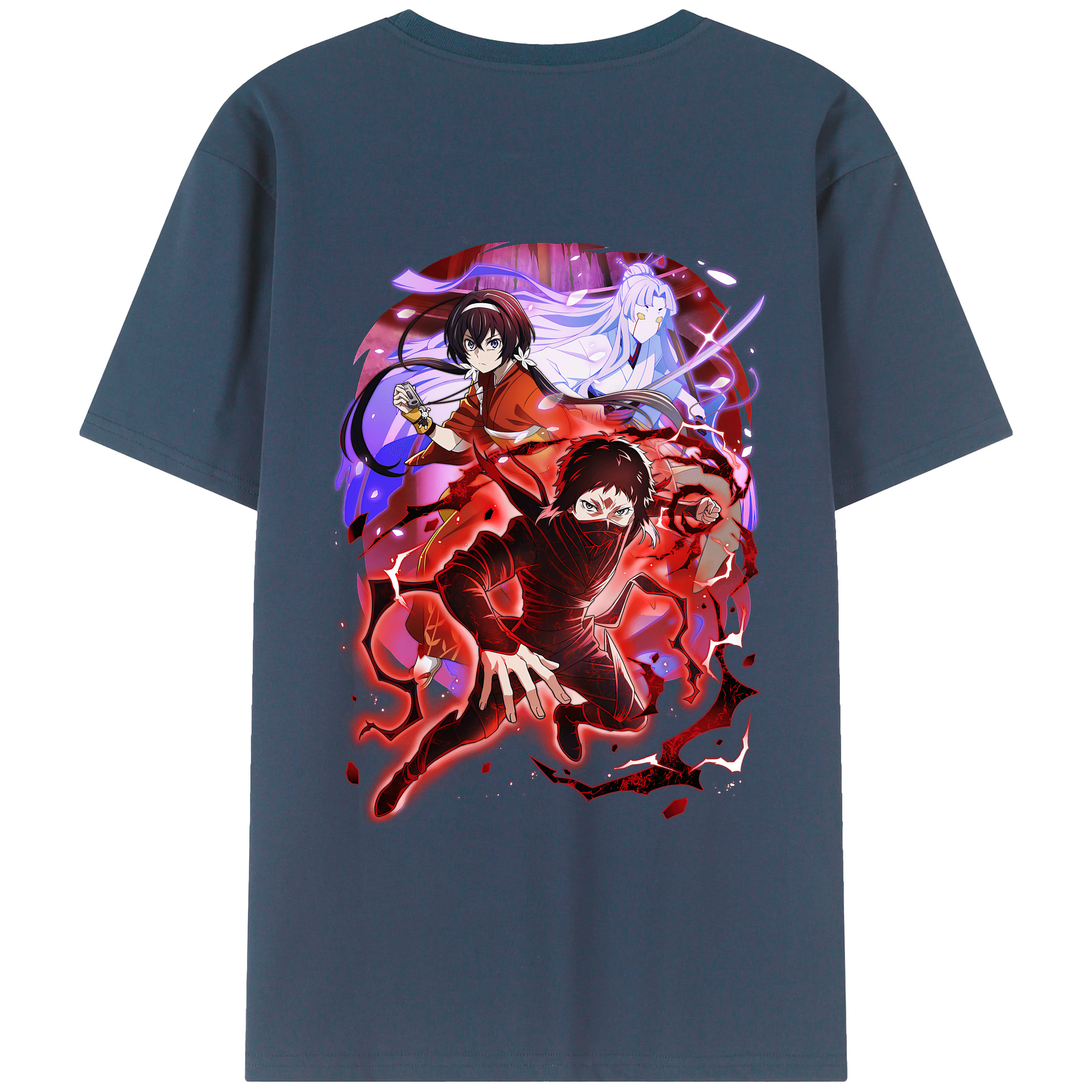 （画像用） 文豪ストレイドッグス Bungo Stray Dogs レディース半袖Tシャツ(バックプリント)