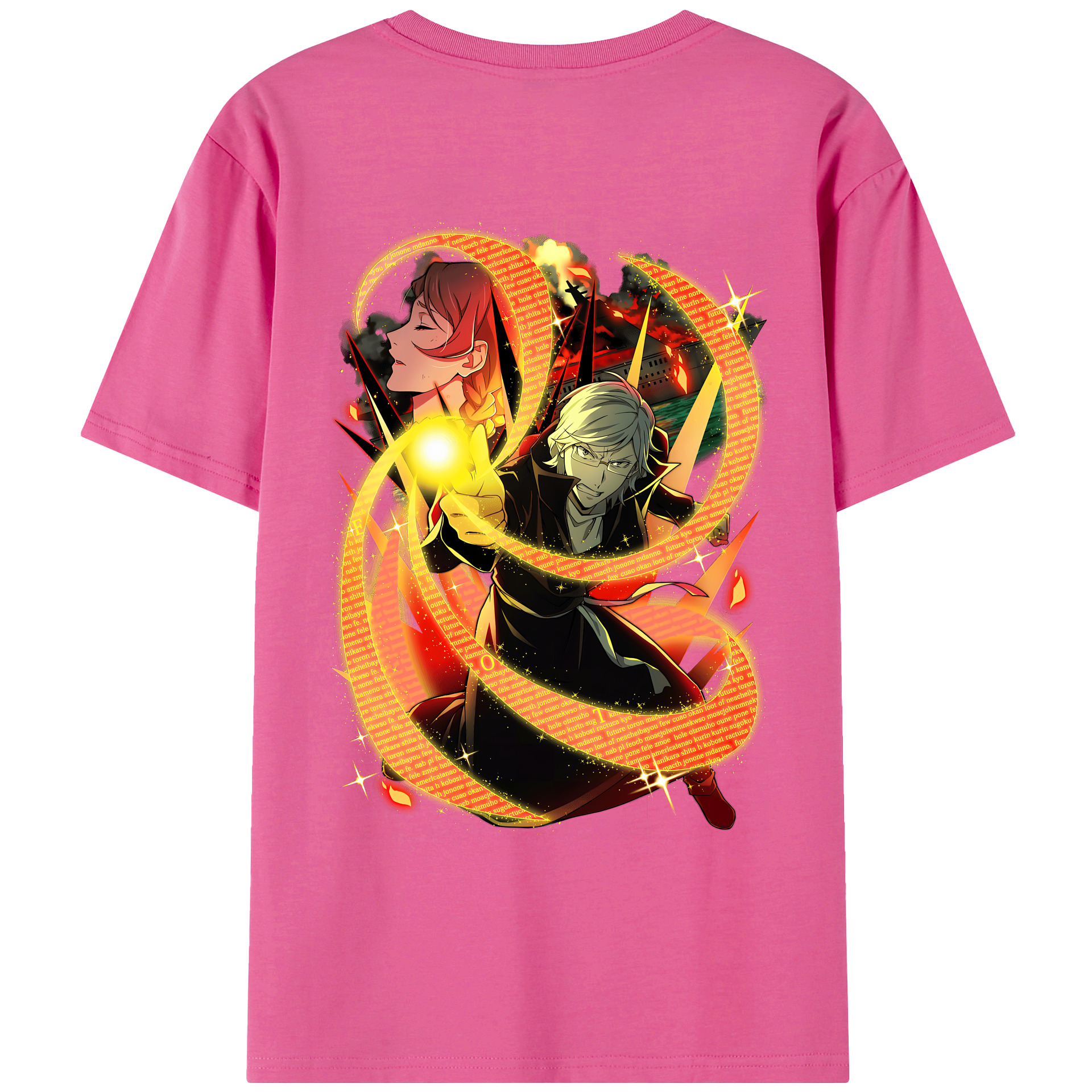（画像用） 文豪ストレイドッグス Bungo Stray Dogs レディース半袖Tシャツ(バックプリント)