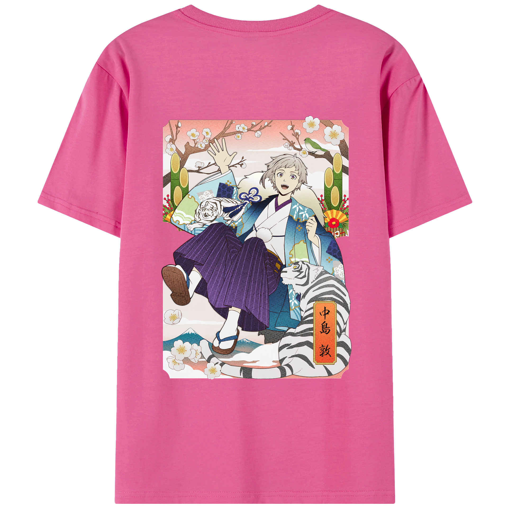 （画像用） 文豪ストレイドッグス Bungo Stray Dogs レディース半袖Tシャツ(バックプリント)