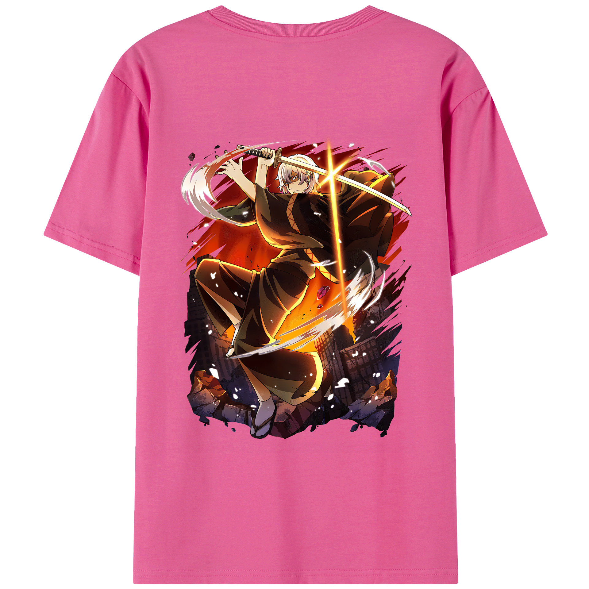 （画像用） 文豪ストレイドッグス Bungo Stray Dogs レディース半袖Tシャツ(バックプリント)