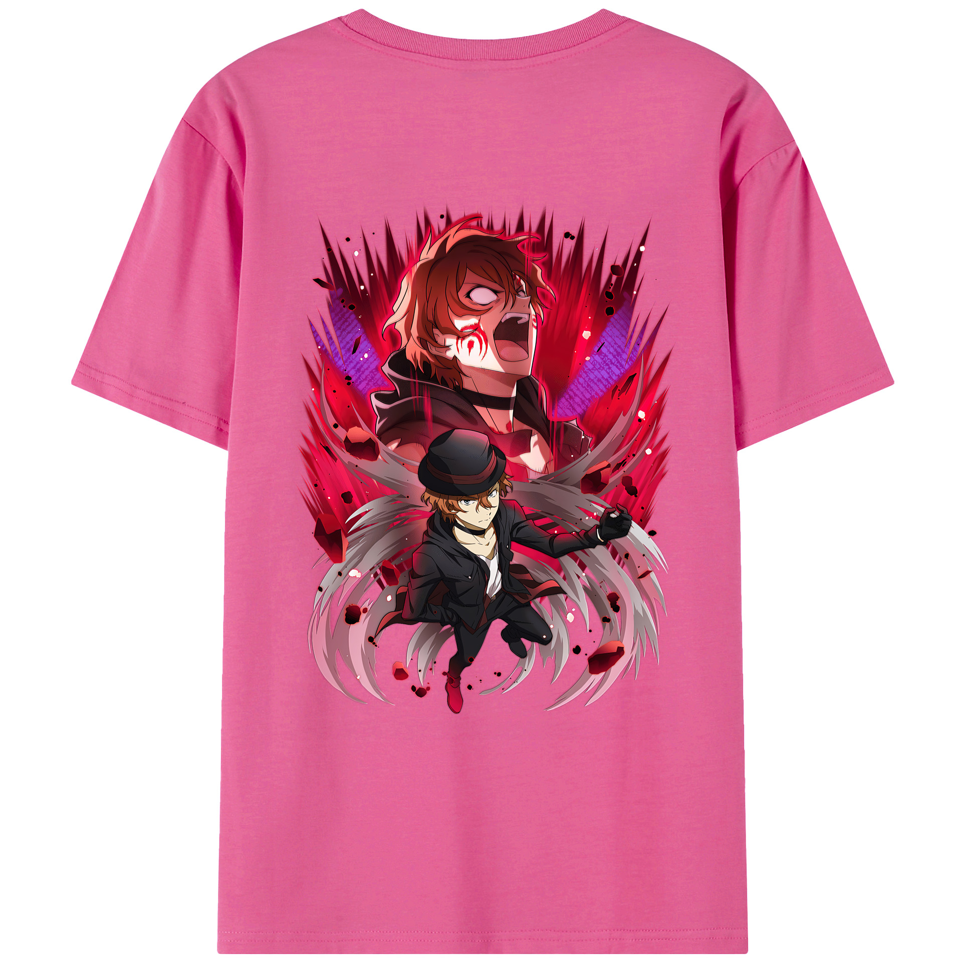 （画像用） 文豪ストレイドッグス Bungo Stray Dogs レディース半袖Tシャツ(バックプリント)