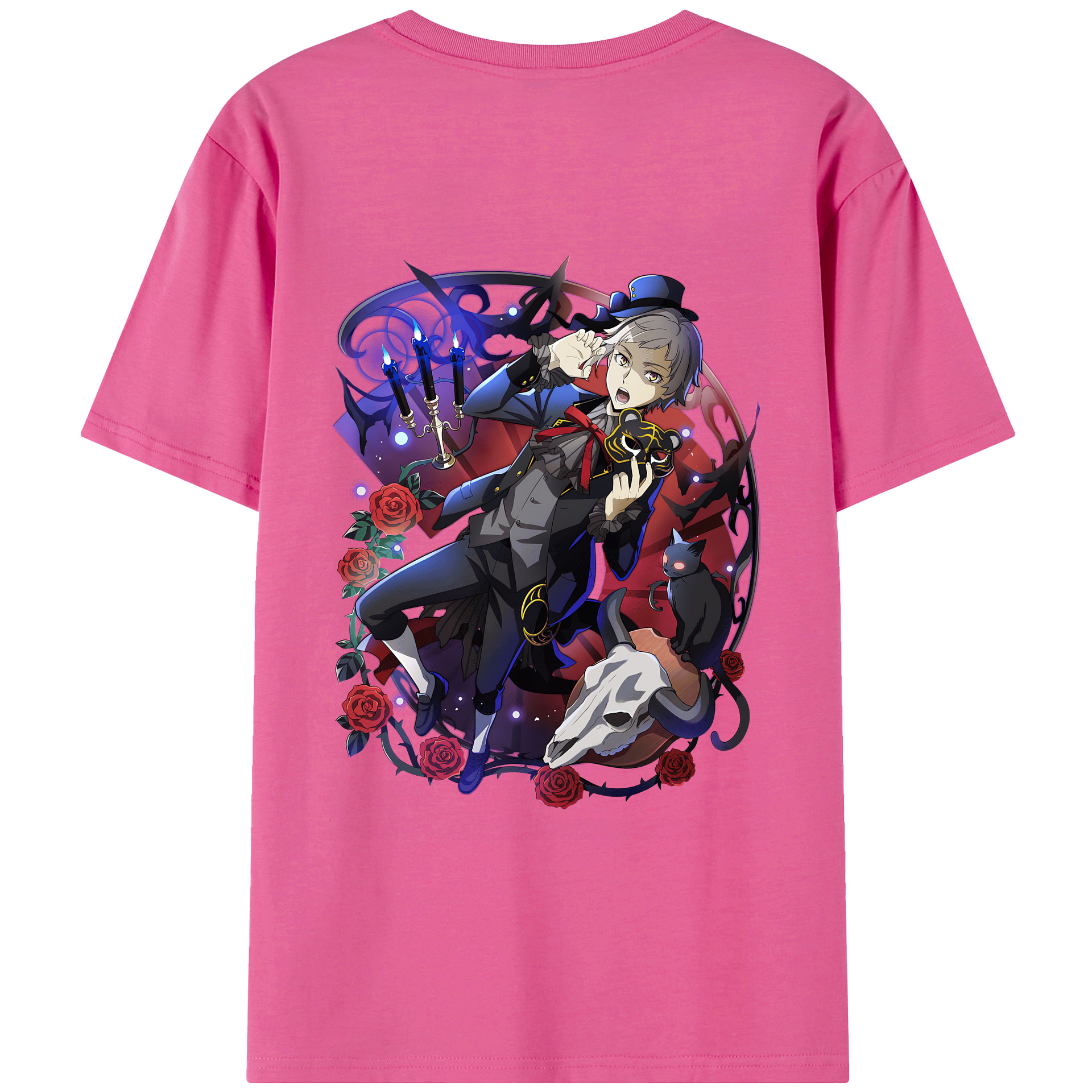 （画像用） 文豪ストレイドッグス Bungo Stray Dogs レディース半袖Tシャツ(バックプリント)