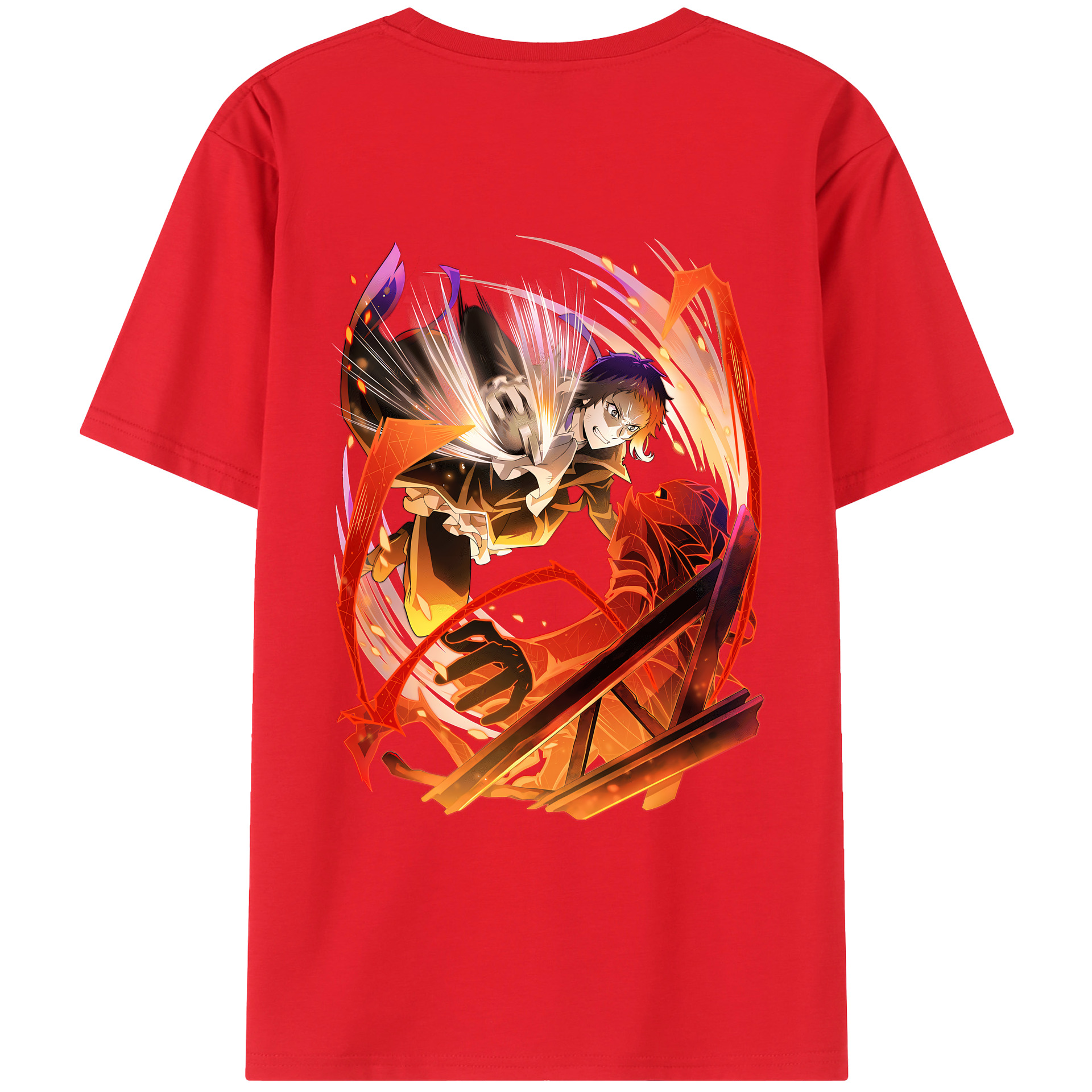（画像用） 文豪ストレイドッグス Bungo Stray Dogs レディース半袖Tシャツ(バックプリント)
