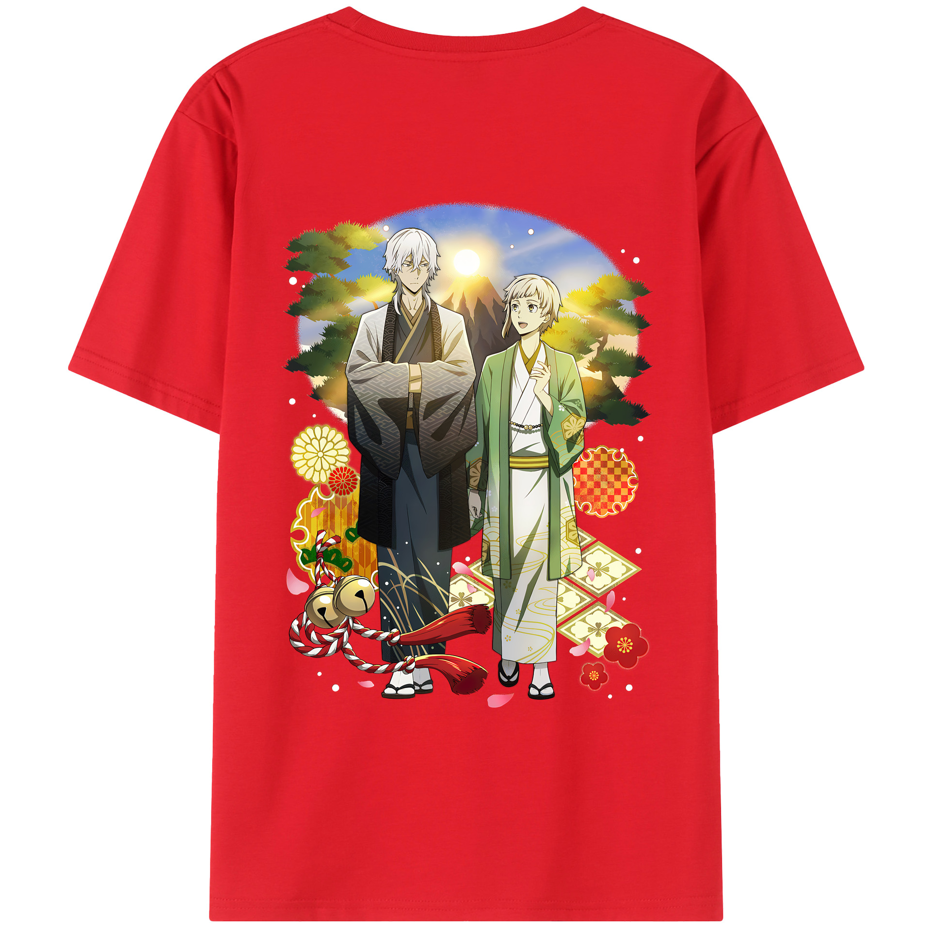 （画像用） 文豪ストレイドッグス Bungo Stray Dogs レディース半袖Tシャツ(バックプリント)