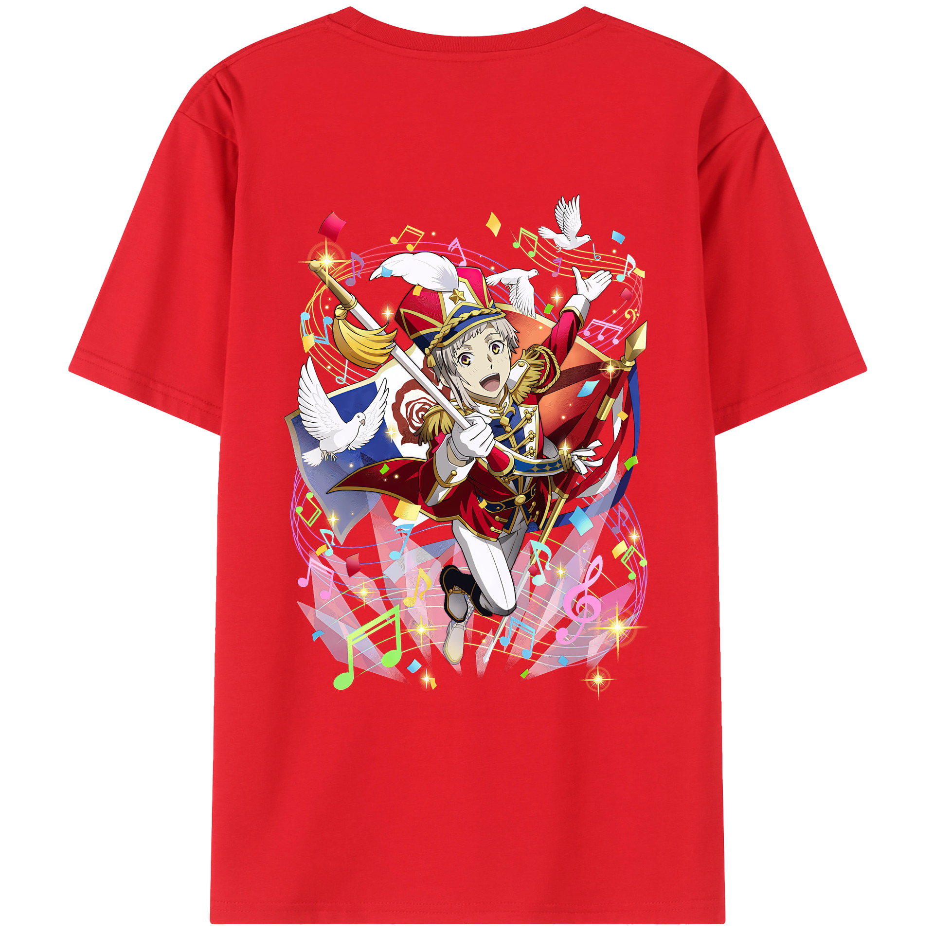 （画像用） 文豪ストレイドッグス Bungo Stray Dogs レディース半袖Tシャツ(バックプリント)