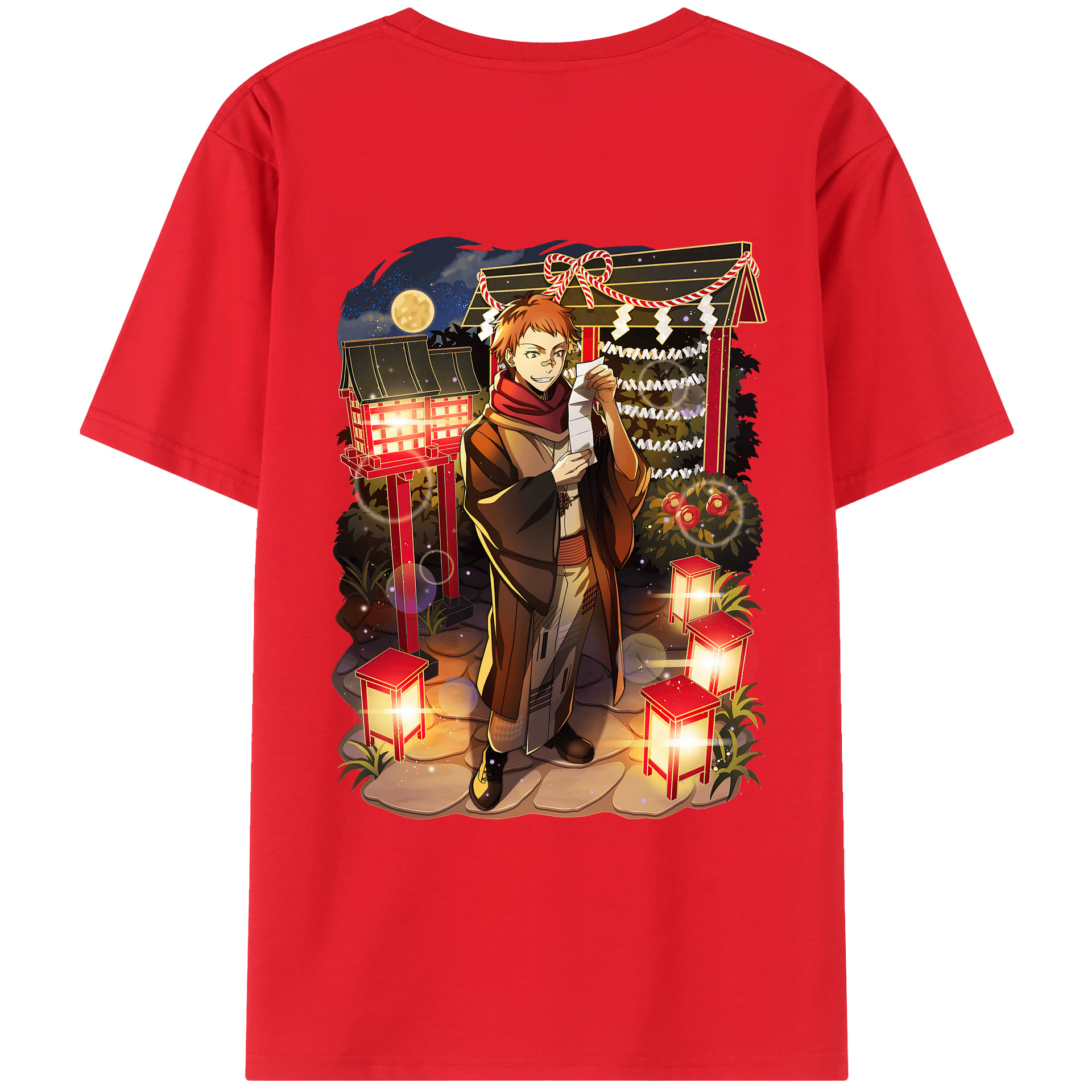 （画像用） 文豪ストレイドッグス Bungo Stray Dogs レディース半袖Tシャツ(バックプリント)