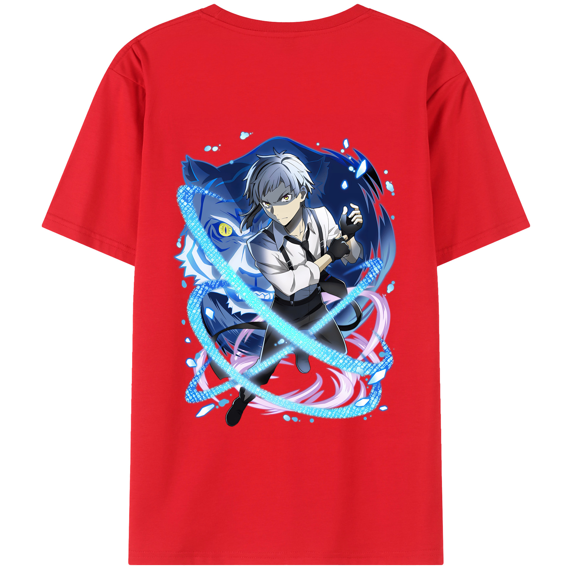 （画像用） 文豪ストレイドッグス Bungo Stray Dogs レディース半袖Tシャツ(バックプリント)