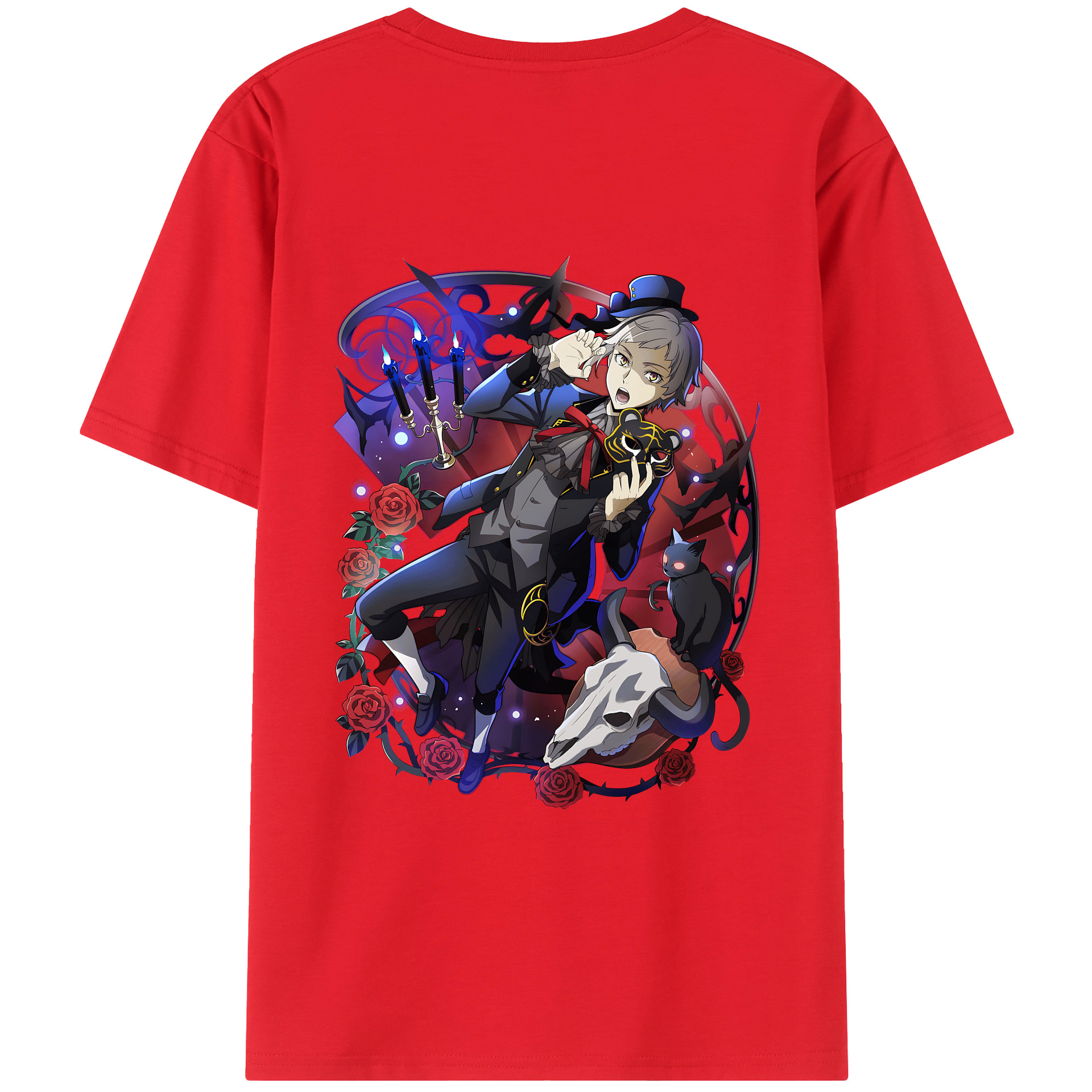 （画像用） 文豪ストレイドッグス Bungo Stray Dogs レディース半袖Tシャツ(バックプリント)