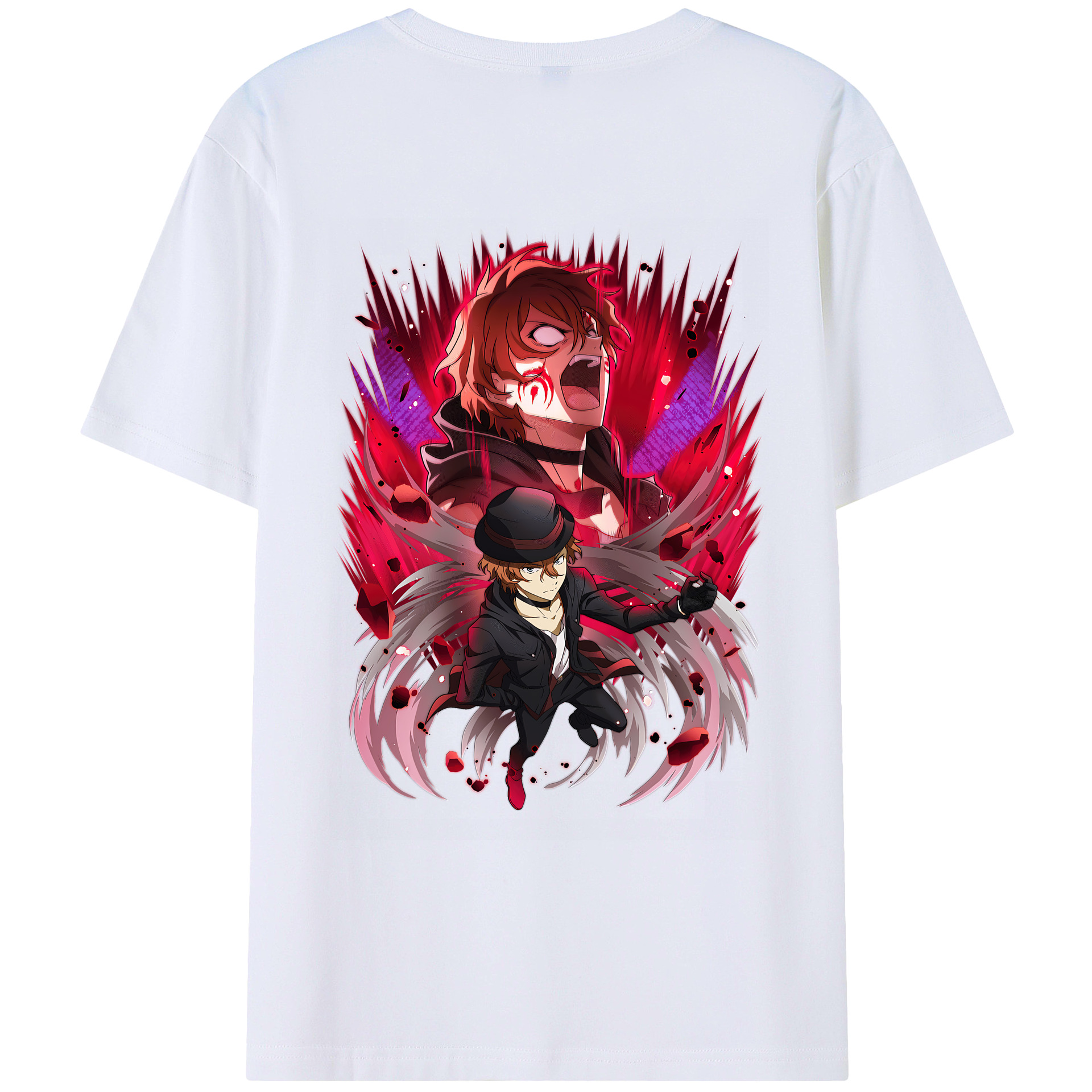 （画像用） 文豪ストレイドッグス Bungo Stray Dogs レディース半袖Tシャツ(バックプリント)