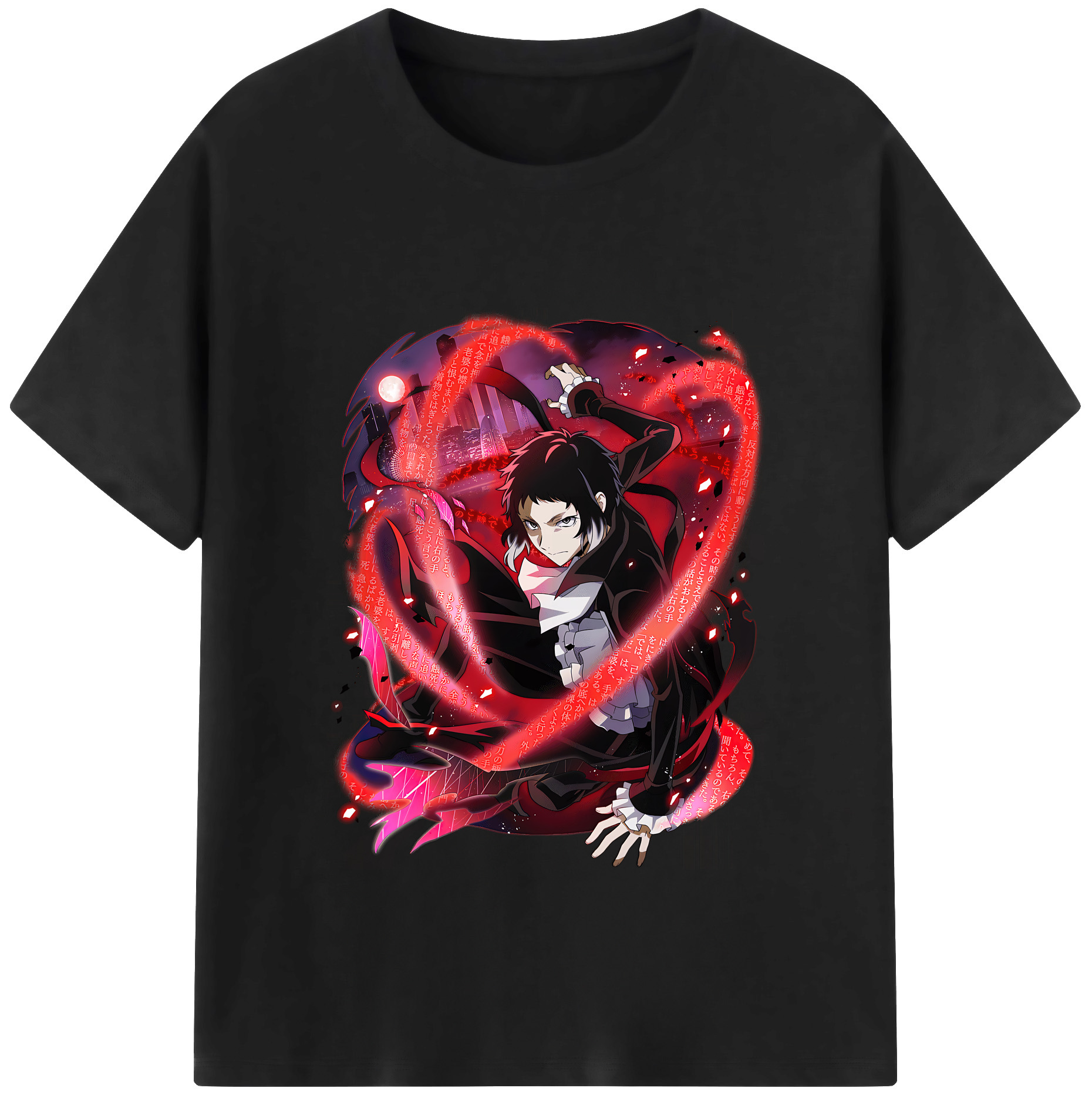 （画像用） 文豪ストレイドッグス Bungo Stray Dogs レディースカジュアルプリントTシャツ（綿100％）