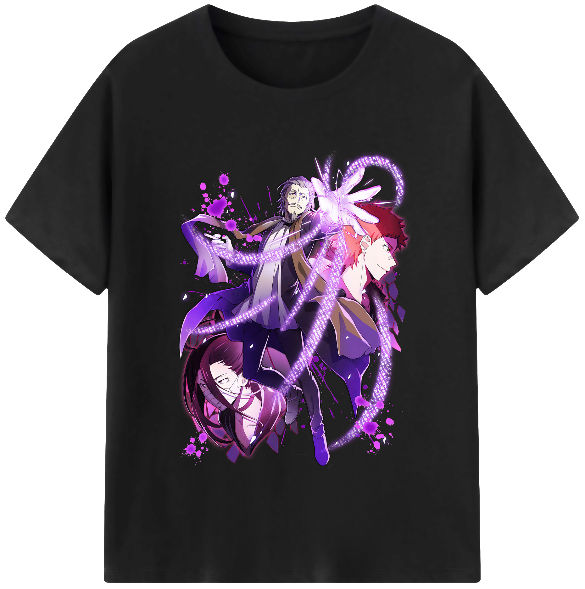 （画像用） 文豪ストレイドッグス Bungo Stray Dogs レディースカジュアルプリントTシャツ（綿100％）