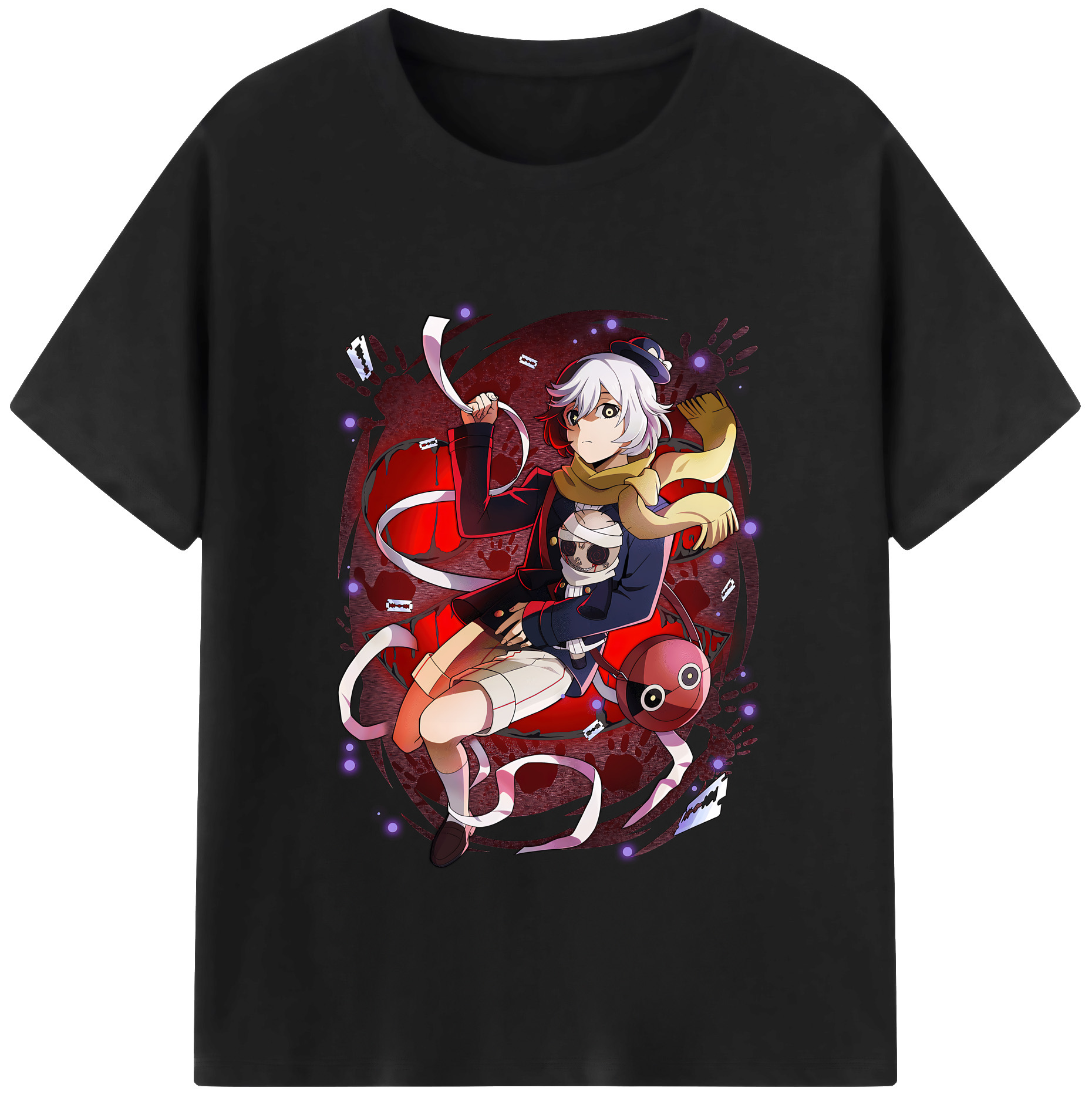 （画像用） 文豪ストレイドッグス Bungo Stray Dogs レディースカジュアルプリントTシャツ（綿100％）