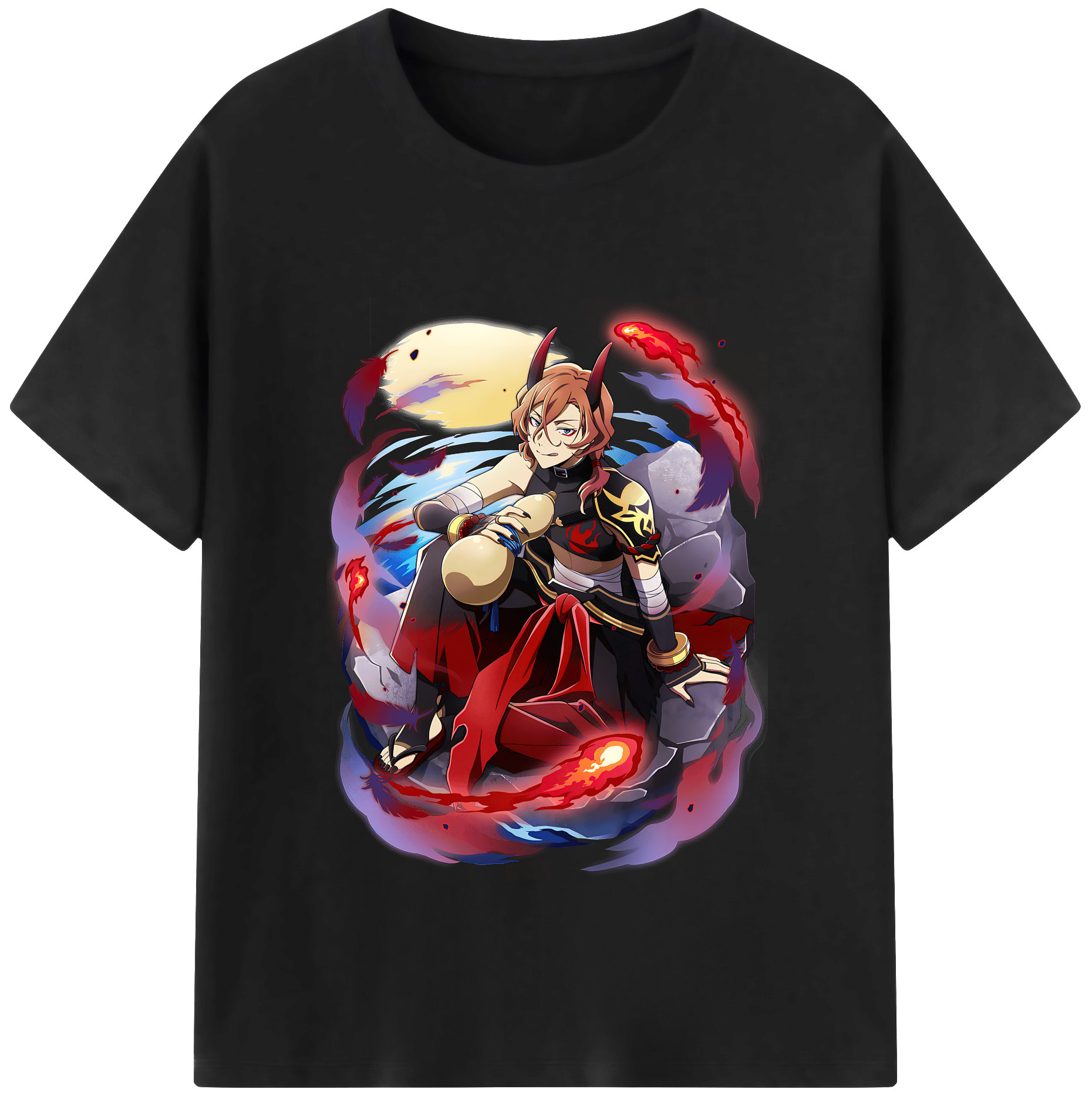 （画像用） 文豪ストレイドッグス Bungo Stray Dogs レディースカジュアルプリントTシャツ（綿100％）