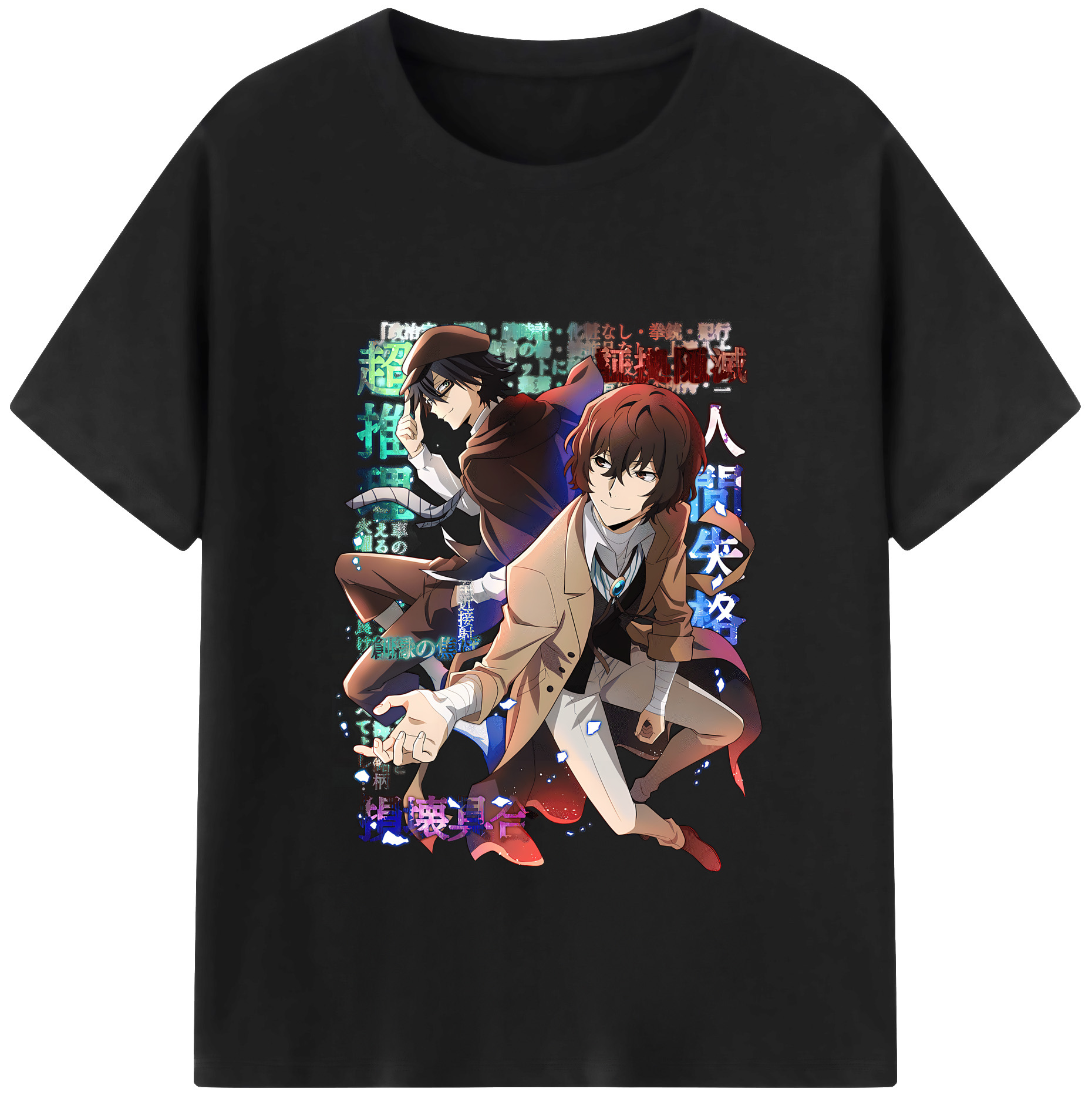 （画像用） 文豪ストレイドッグス Bungo Stray Dogs レディースカジュアルプリントTシャツ（綿100％）