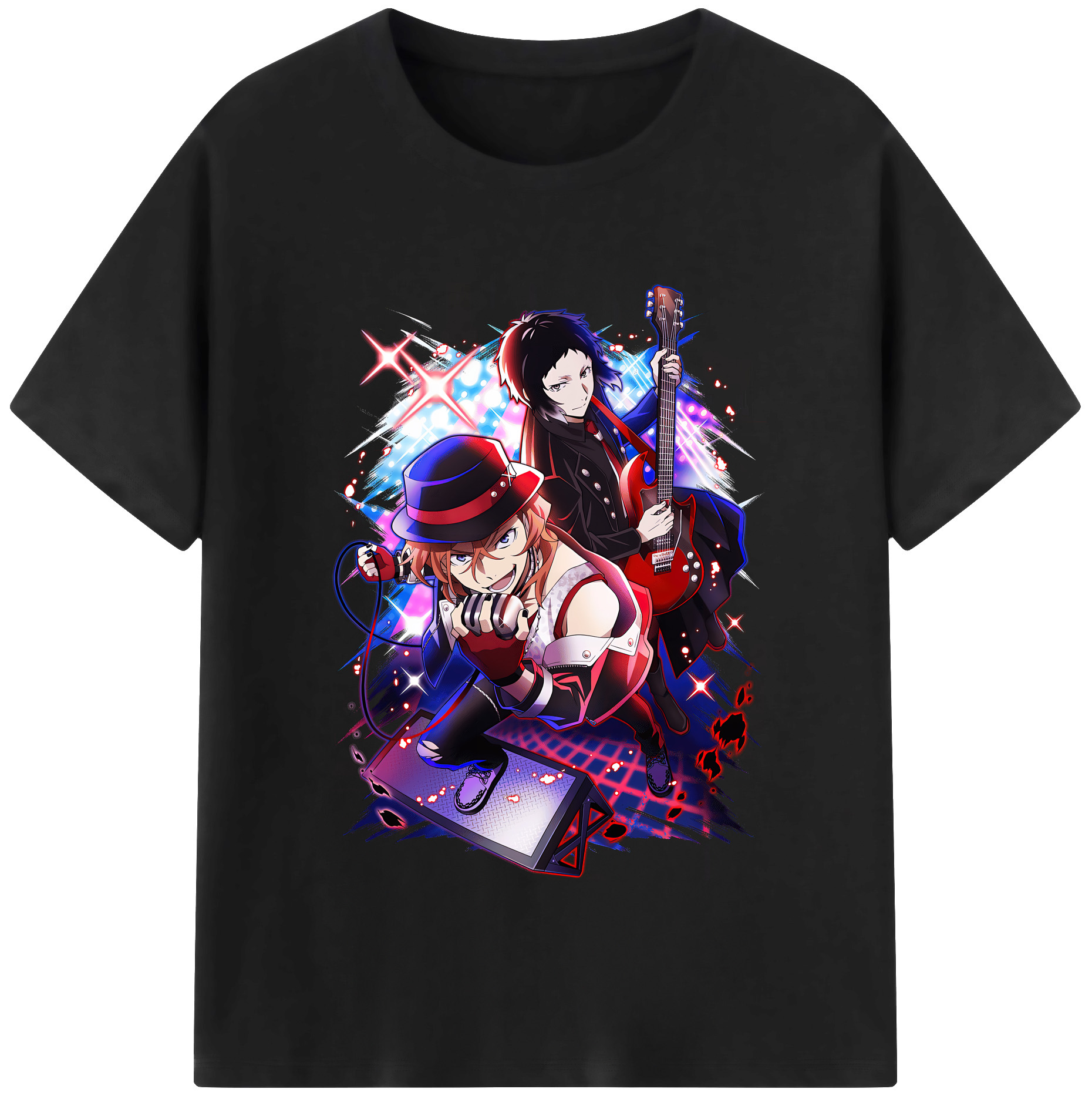 （画像用） 文豪ストレイドッグス Bungo Stray Dogs レディースカジュアルプリントTシャツ（綿100％）