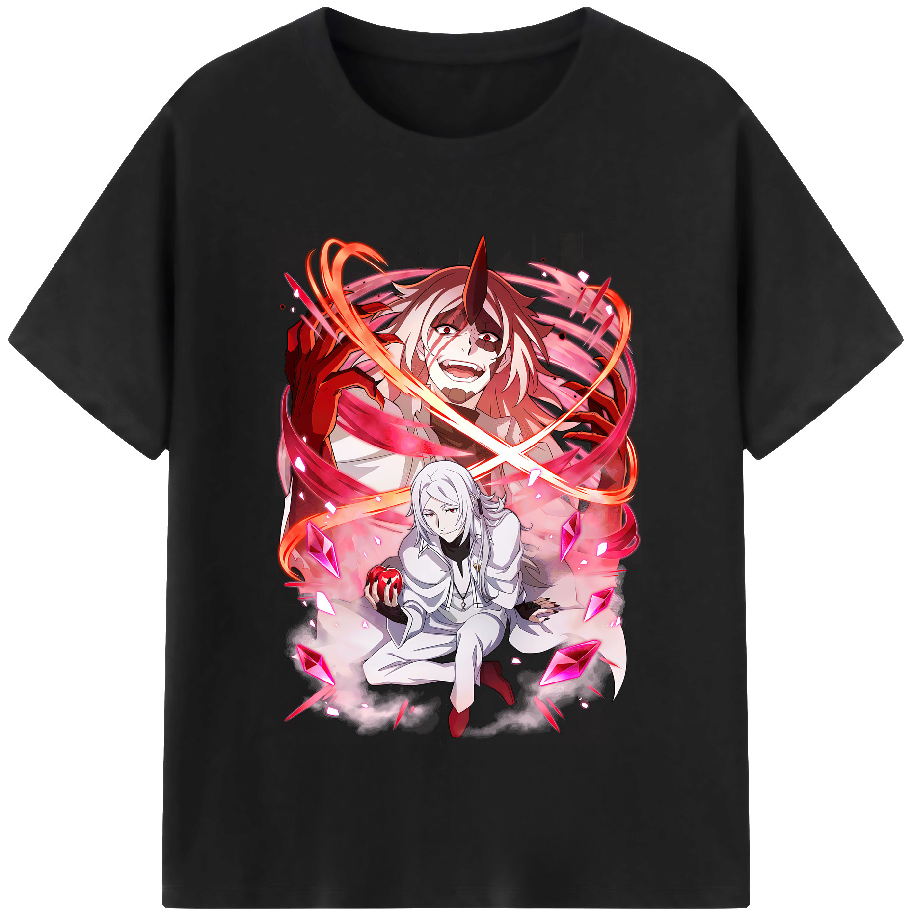 （画像用） 文豪ストレイドッグス Bungo Stray Dogs レディースカジュアルプリントTシャツ（綿100％）