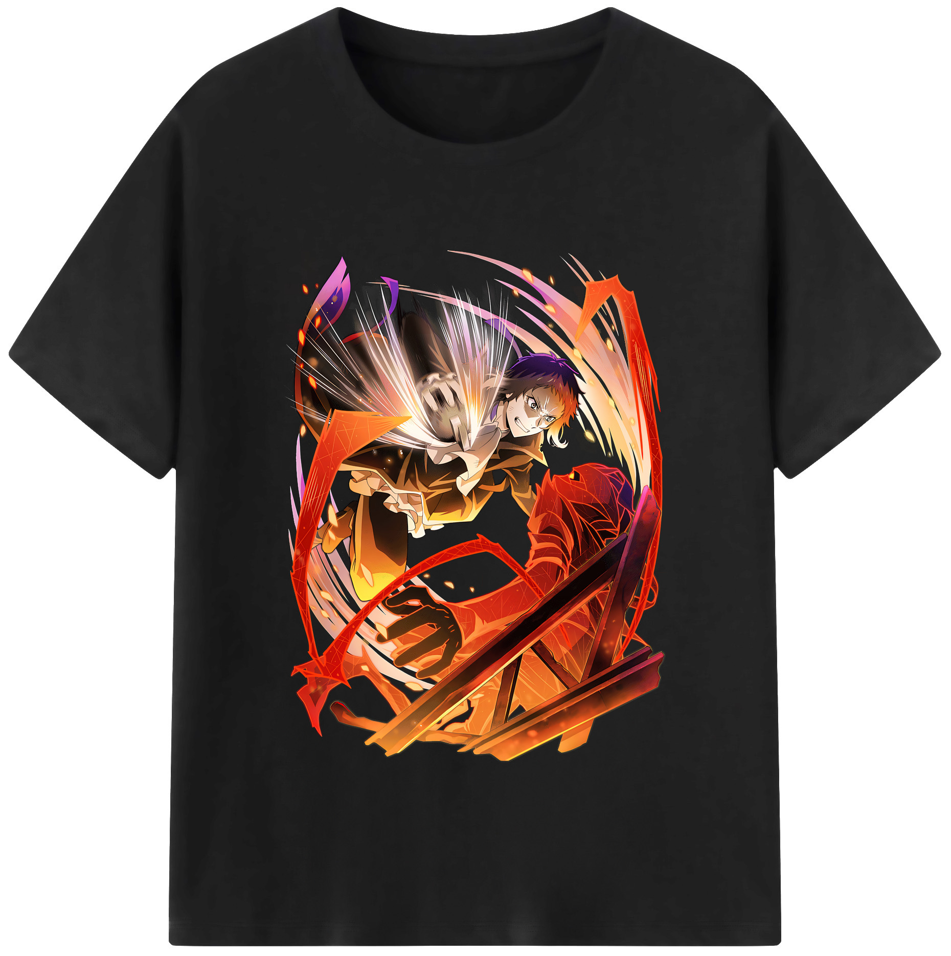 （画像用） 文豪ストレイドッグス Bungo Stray Dogs レディースカジュアルプリントTシャツ（綿100％）