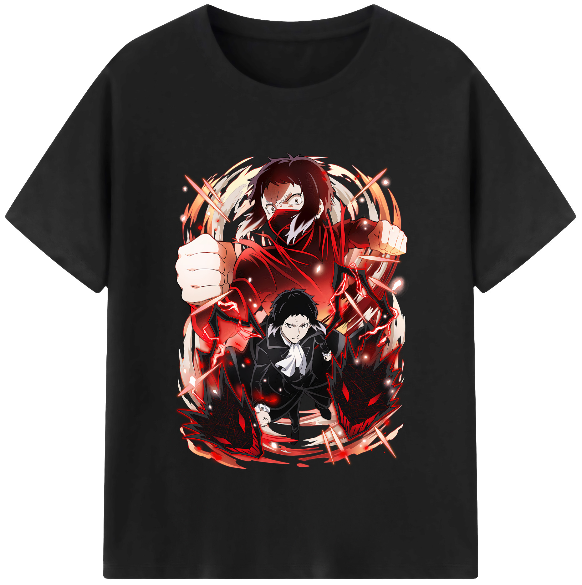 （画像用） 文豪ストレイドッグス Bungo Stray Dogs レディースカジュアルプリントTシャツ（綿100％）