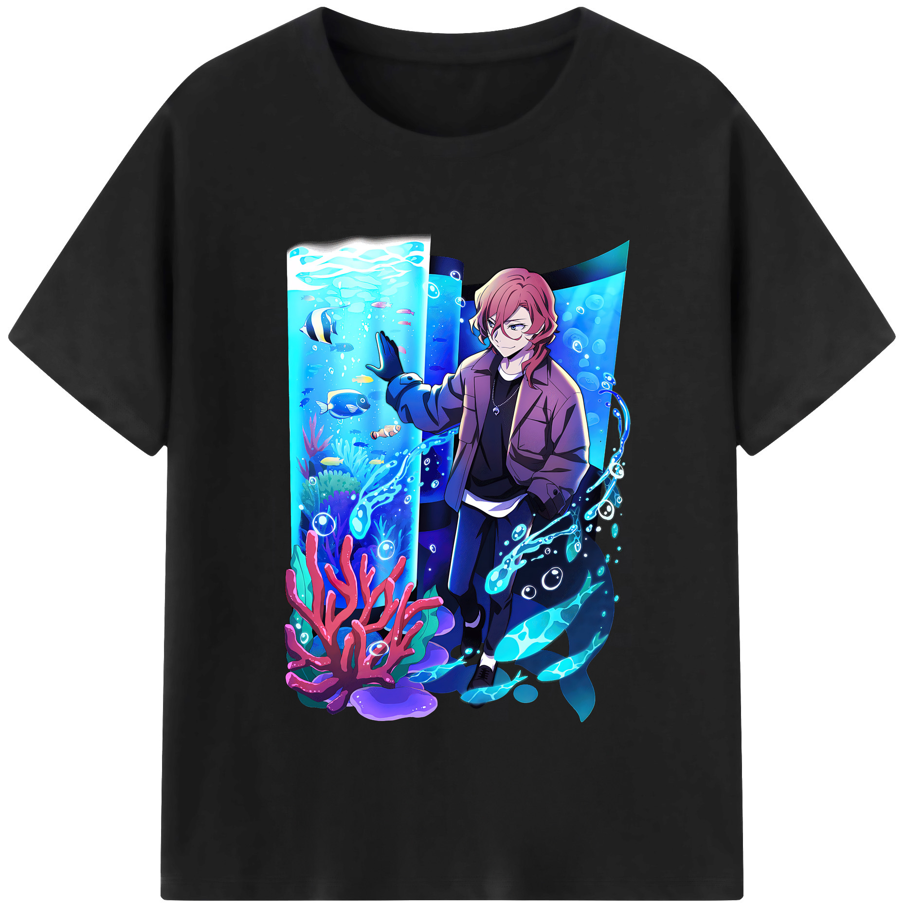 （画像用） 文豪ストレイドッグス Bungo Stray Dogs レディースカジュアルプリントTシャツ（綿100％）
