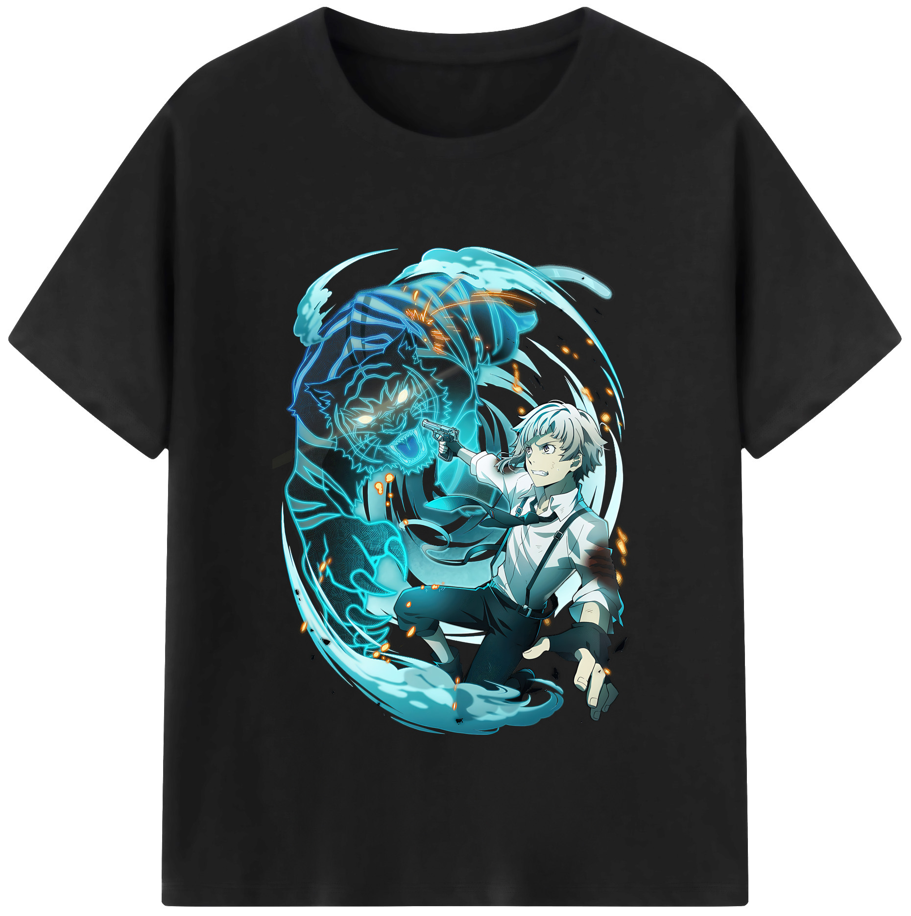 （画像用） 文豪ストレイドッグス Bungo Stray Dogs レディースカジュアルプリントTシャツ（綿100％）
