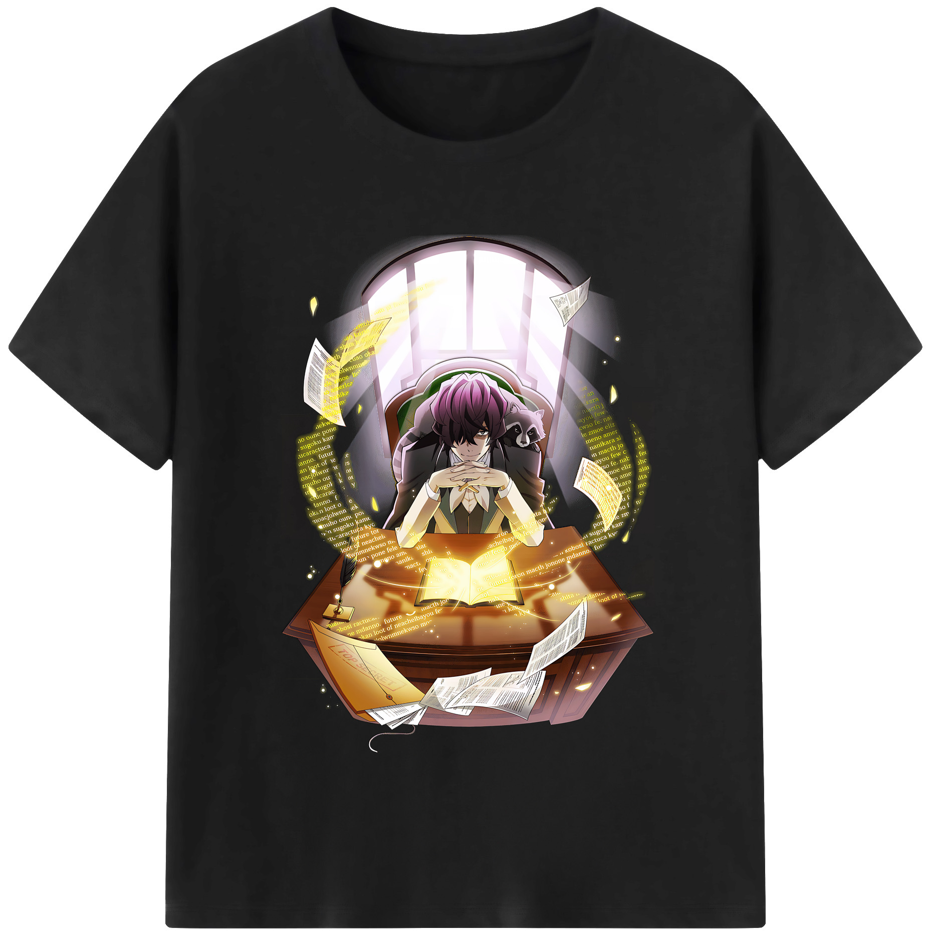 （画像用） 文豪ストレイドッグス Bungo Stray Dogs レディースカジュアルプリントTシャツ（綿100％）
