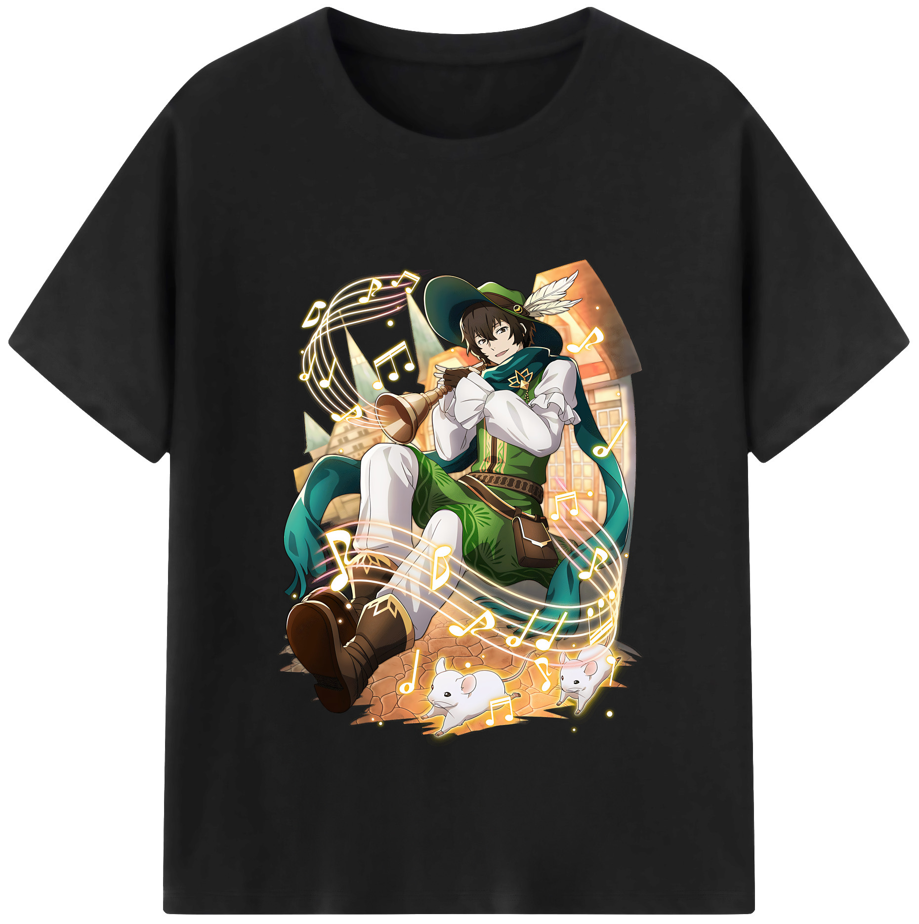 （画像用） 文豪ストレイドッグス Bungo Stray Dogs レディースカジュアルプリントTシャツ（綿100％）