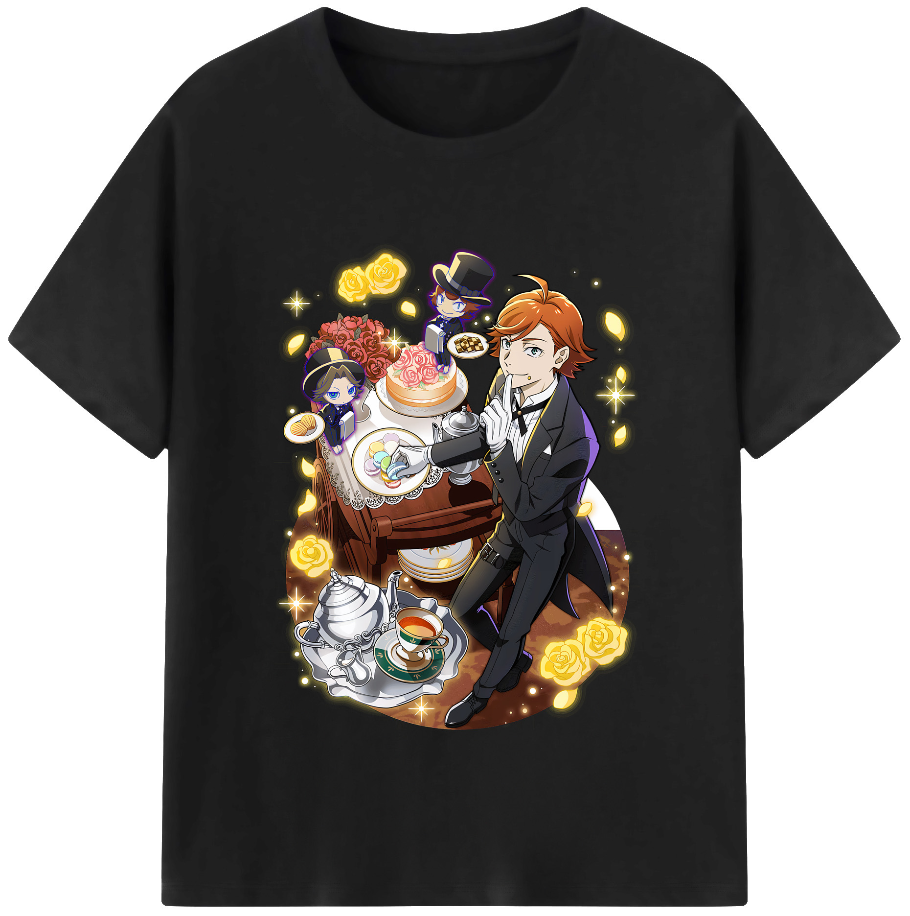 （画像用） 文豪ストレイドッグス Bungo Stray Dogs レディースカジュアルプリントTシャツ（綿100％）